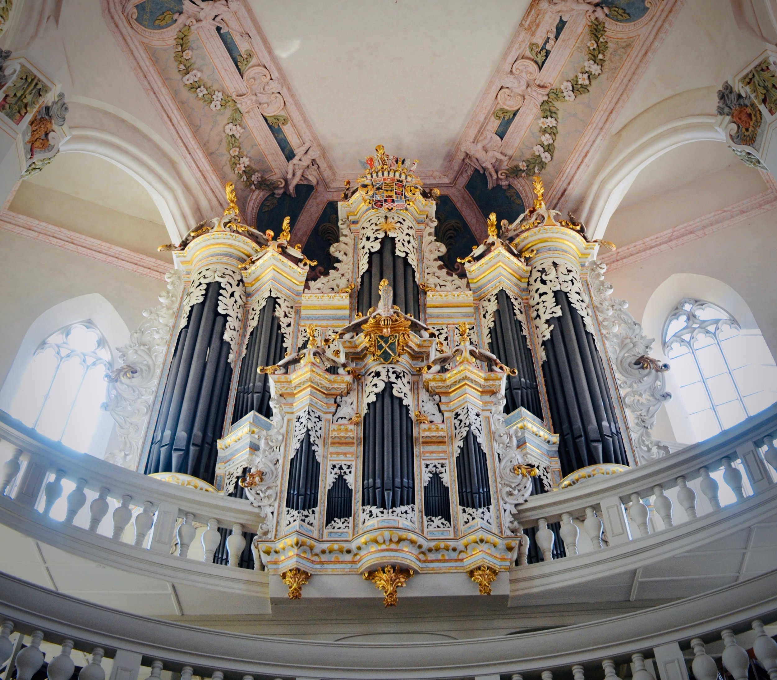  1746 Hildebrandt Organ, Stadtkirche St. Wenzel, Naumburg. 