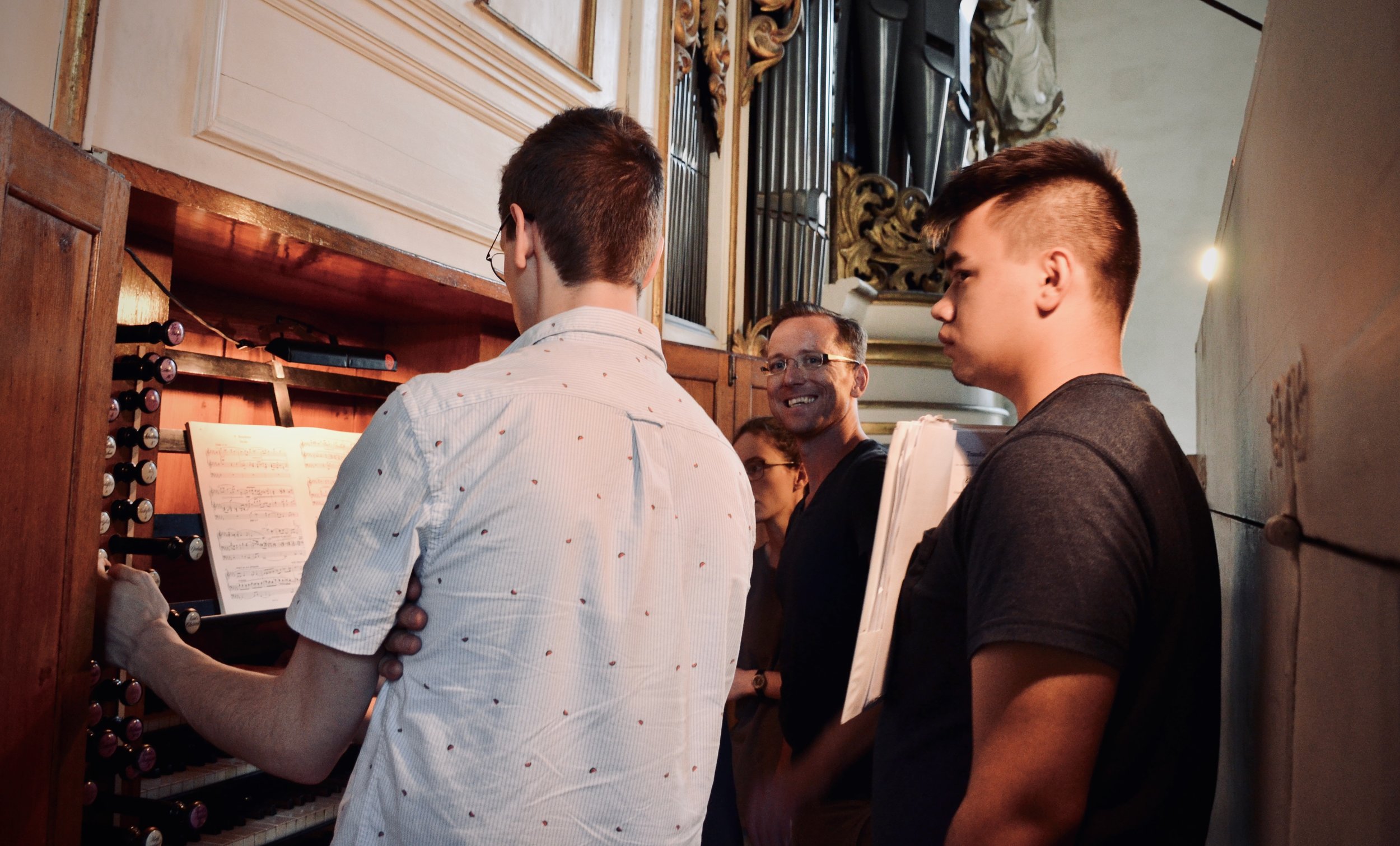 Christian Lane enjoys the 1855 Ladegast Organ, Merseburg Dom.