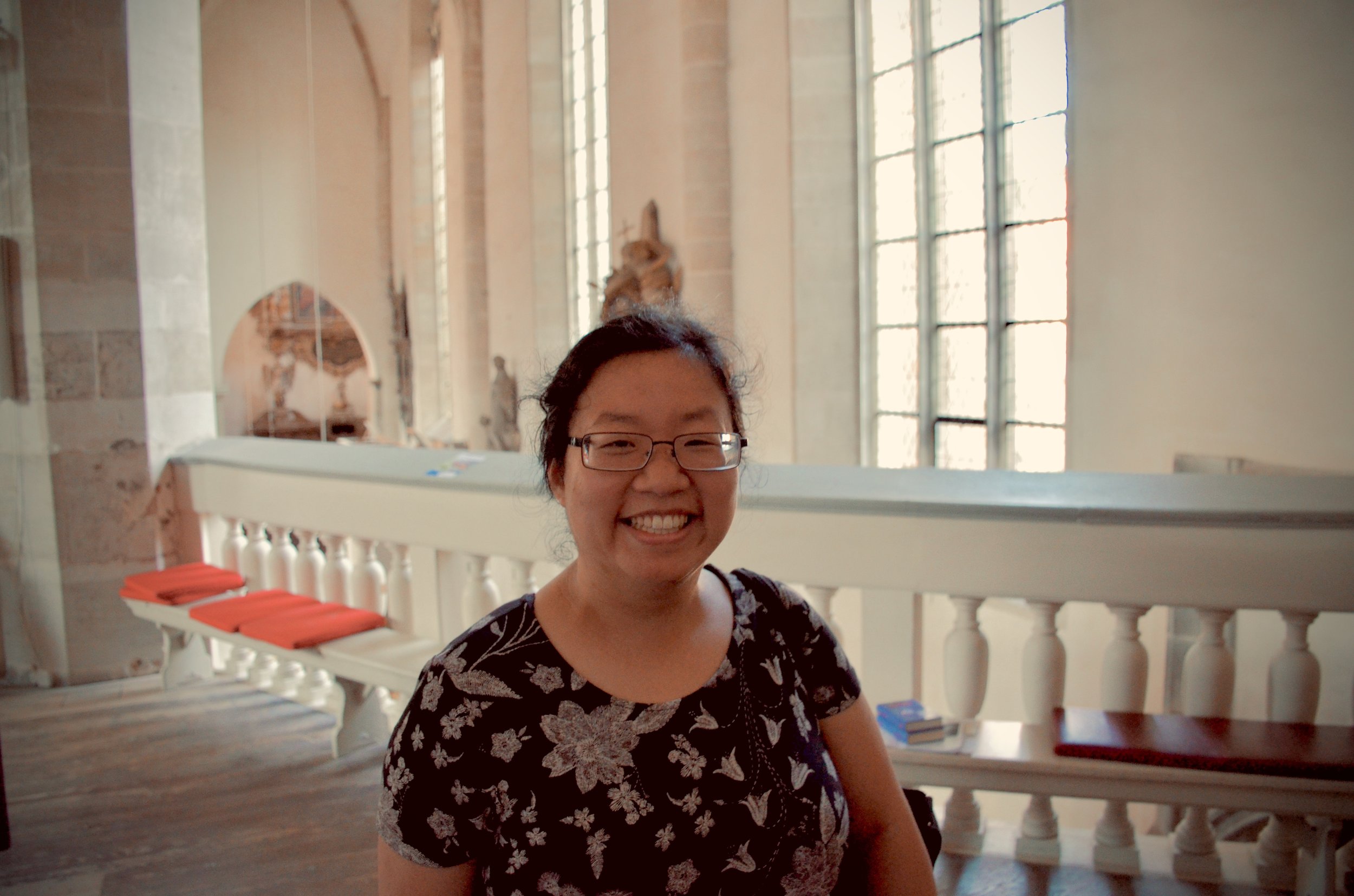 Jennifer Hsiao at Merseburg Dom.
