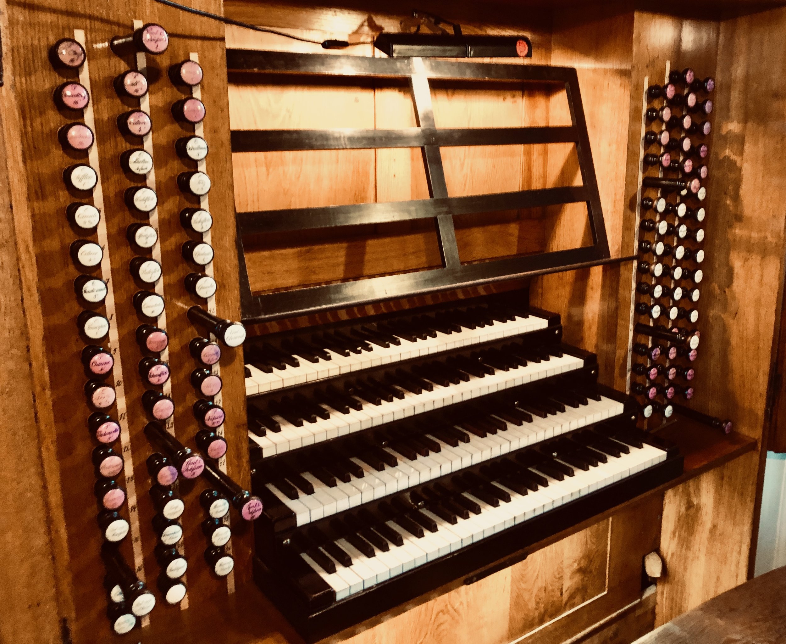  Console, 1855 Ladegast Organ, Merseburg Dom. 