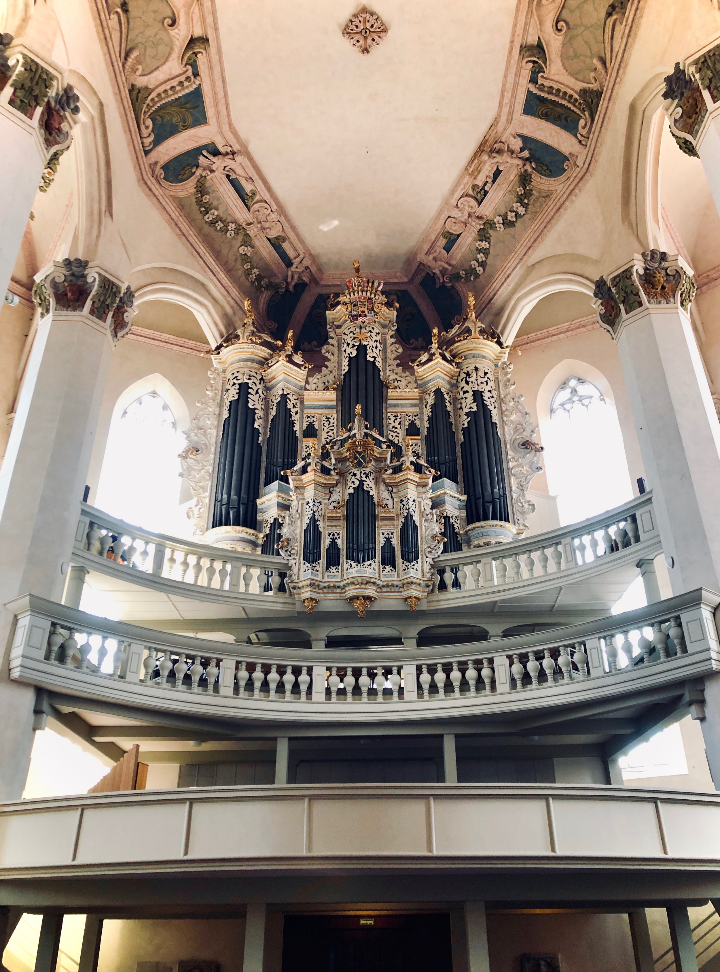  1746 Hildebrandt Organ, Stadtkirche St. Wenzel, Naumburg. 