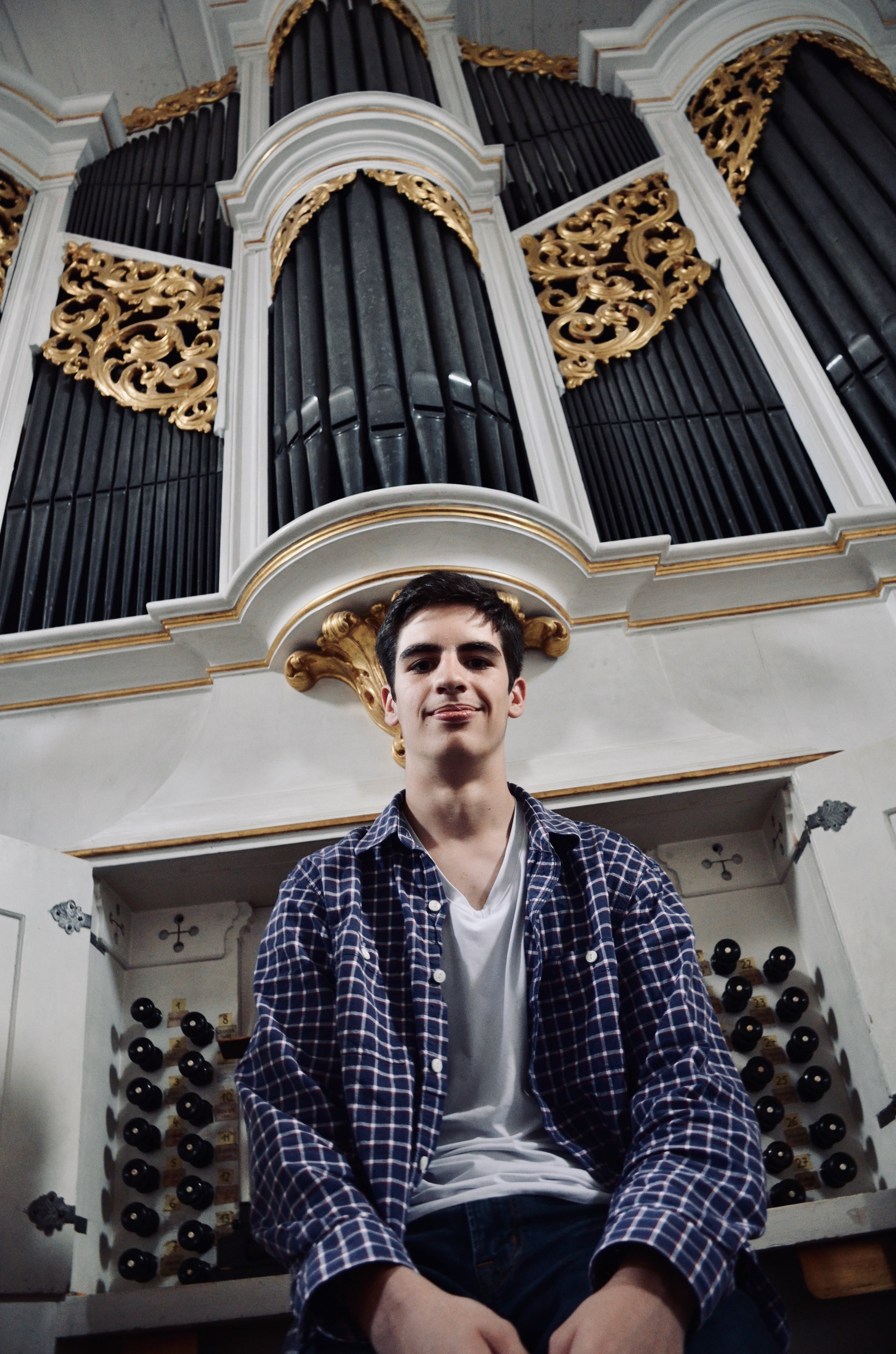 Alex Marin at the 1722 Gottfried Silbermann Organ, Killianskirche, Bad Lausick