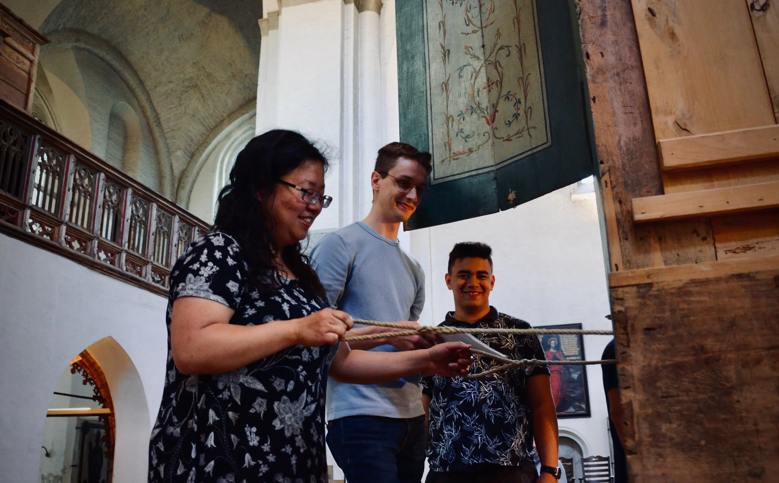 Pumping the organ in Lübeck Dom.