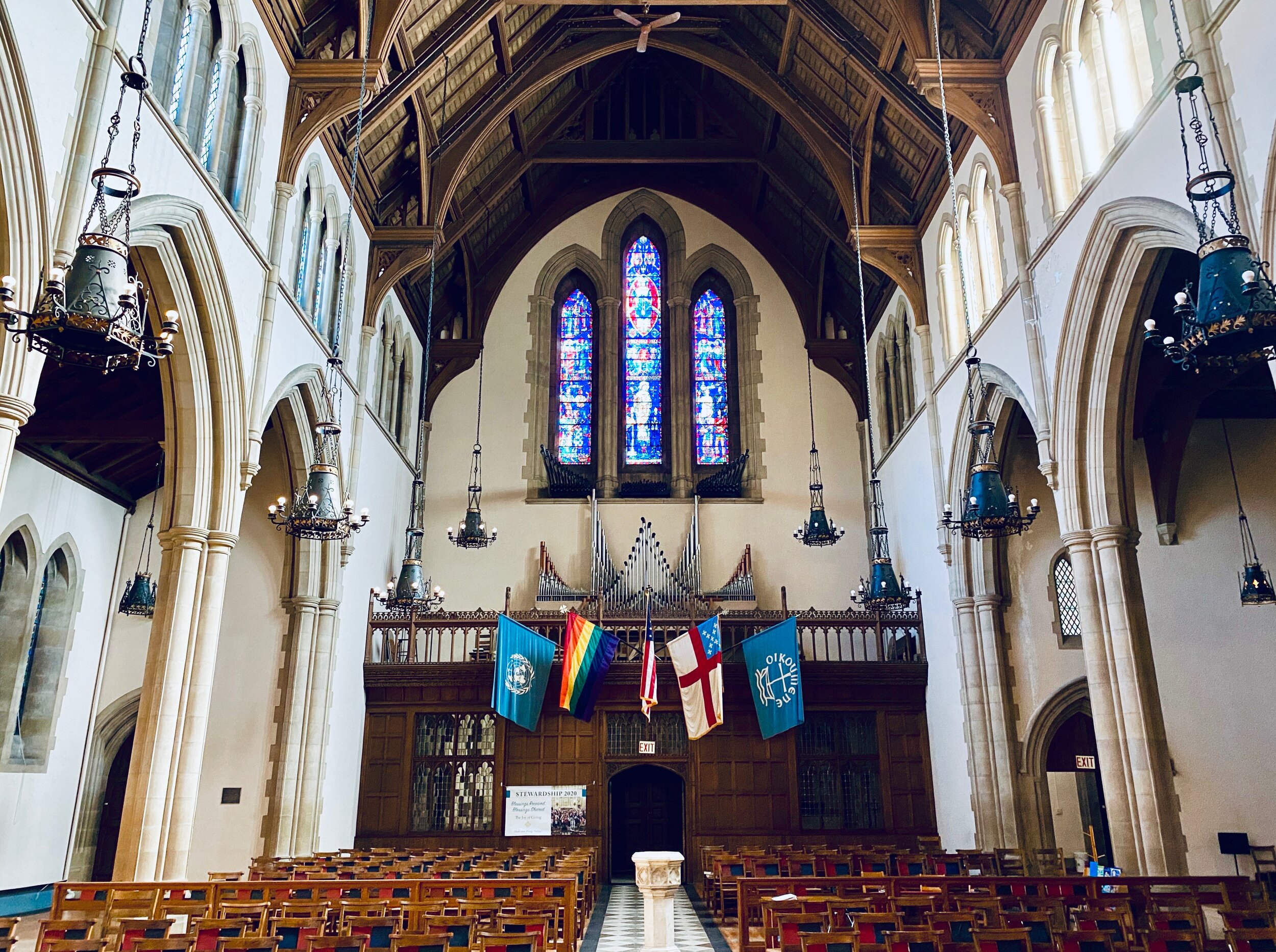 Nave of All Saints Parish, Worcester, Mass.