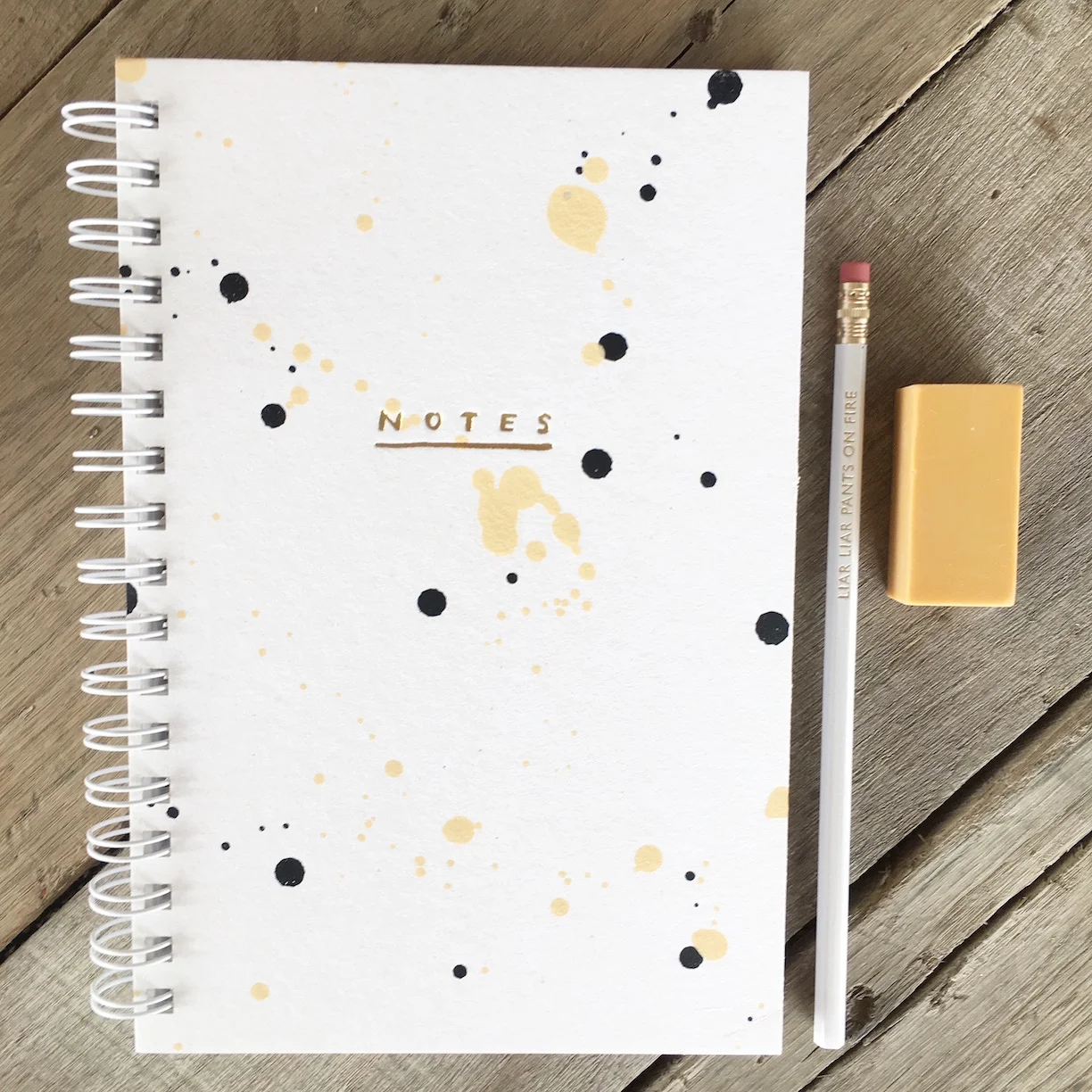 Drip Drip Painted Notebook