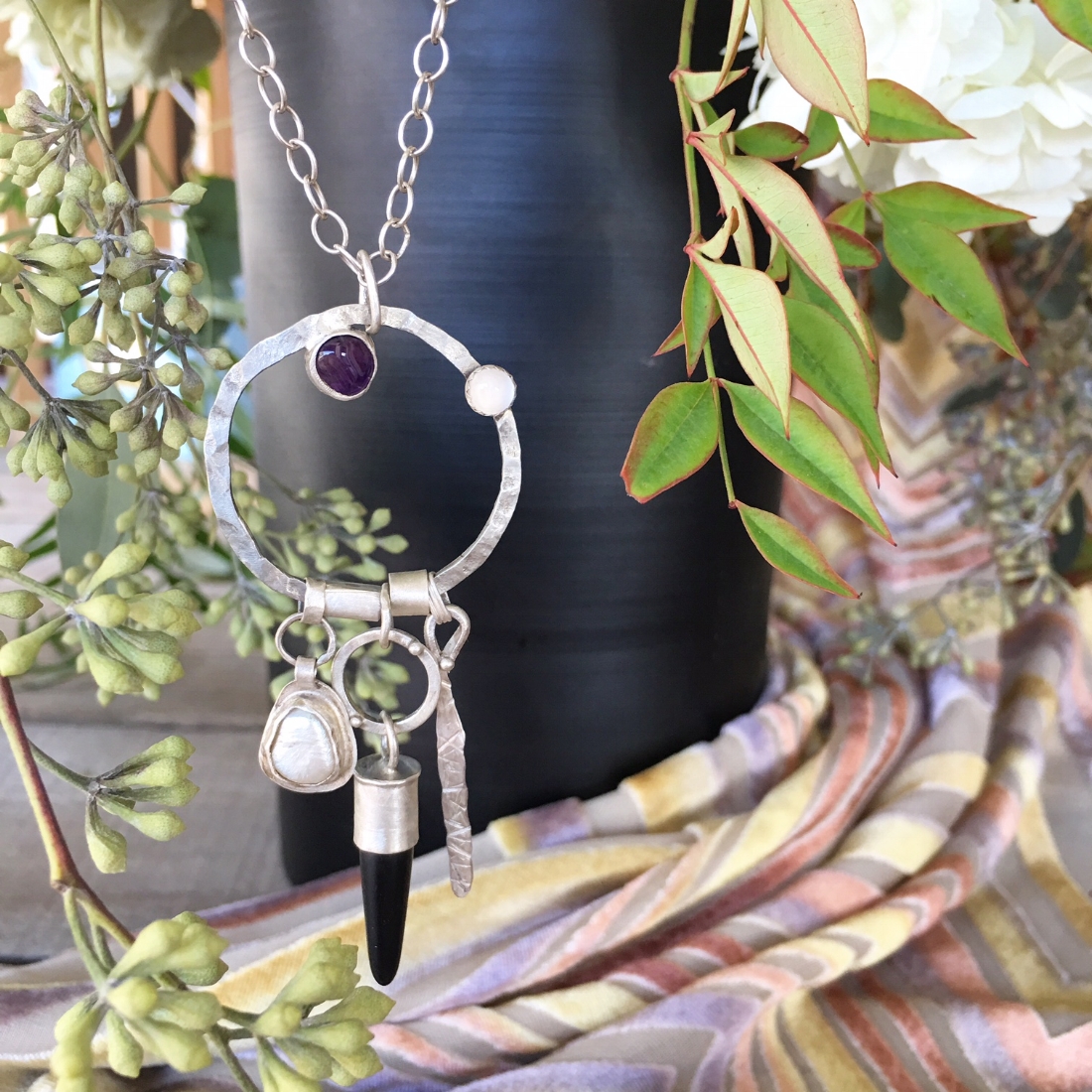 Amethyst Dream Catcher Necklace