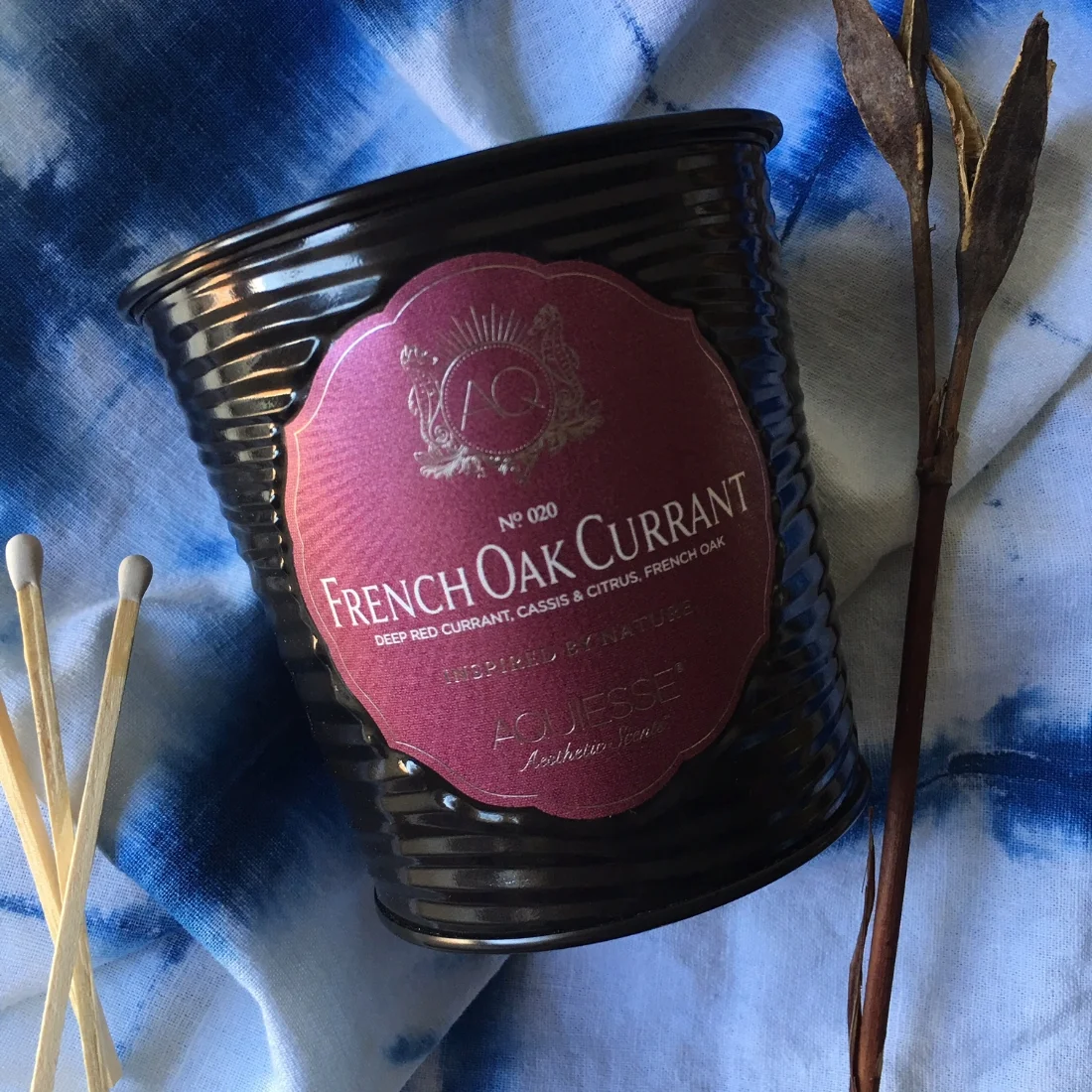 French Oak Currant Luxury Candle