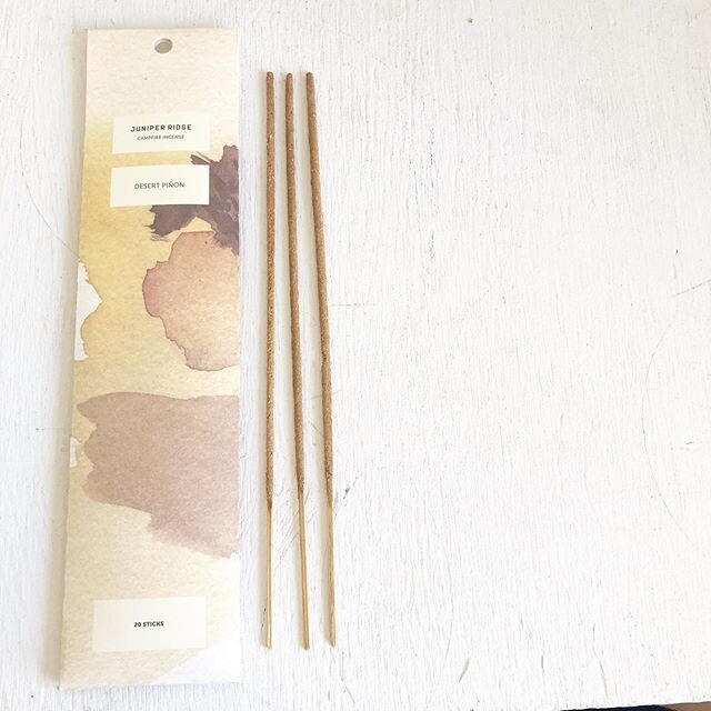 Campfire Incense in the shop from @juniperridge 🔥 // $12.95 for 20 sticks // open tomorrow from 10-6 💛