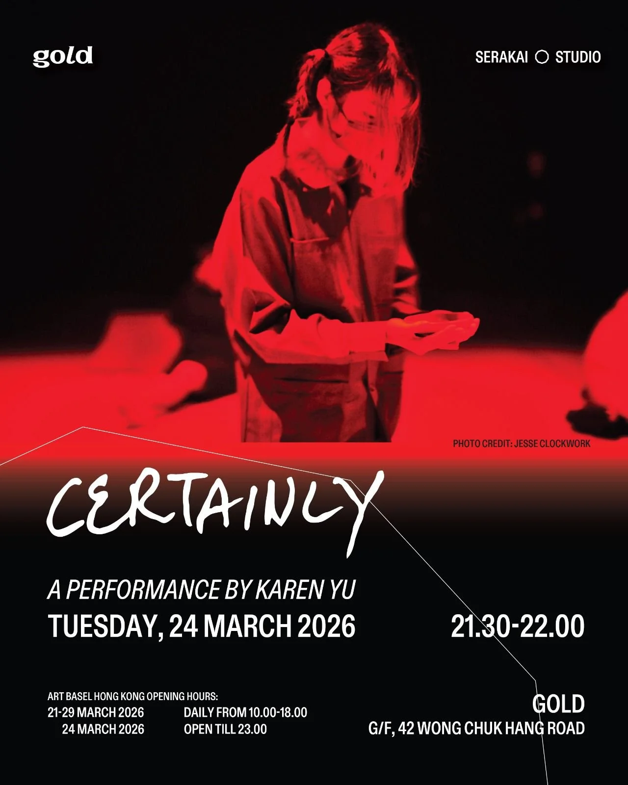 Performance at CERTAINLY // gold by SERAKAI STUDIO