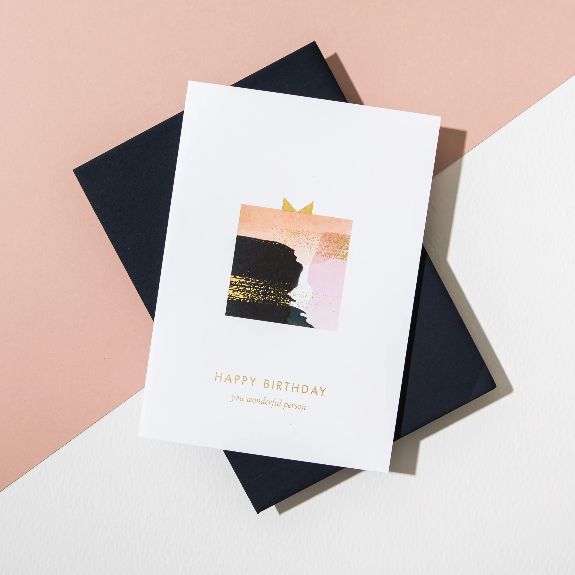 Happy Birthday Card Letterpress Printed