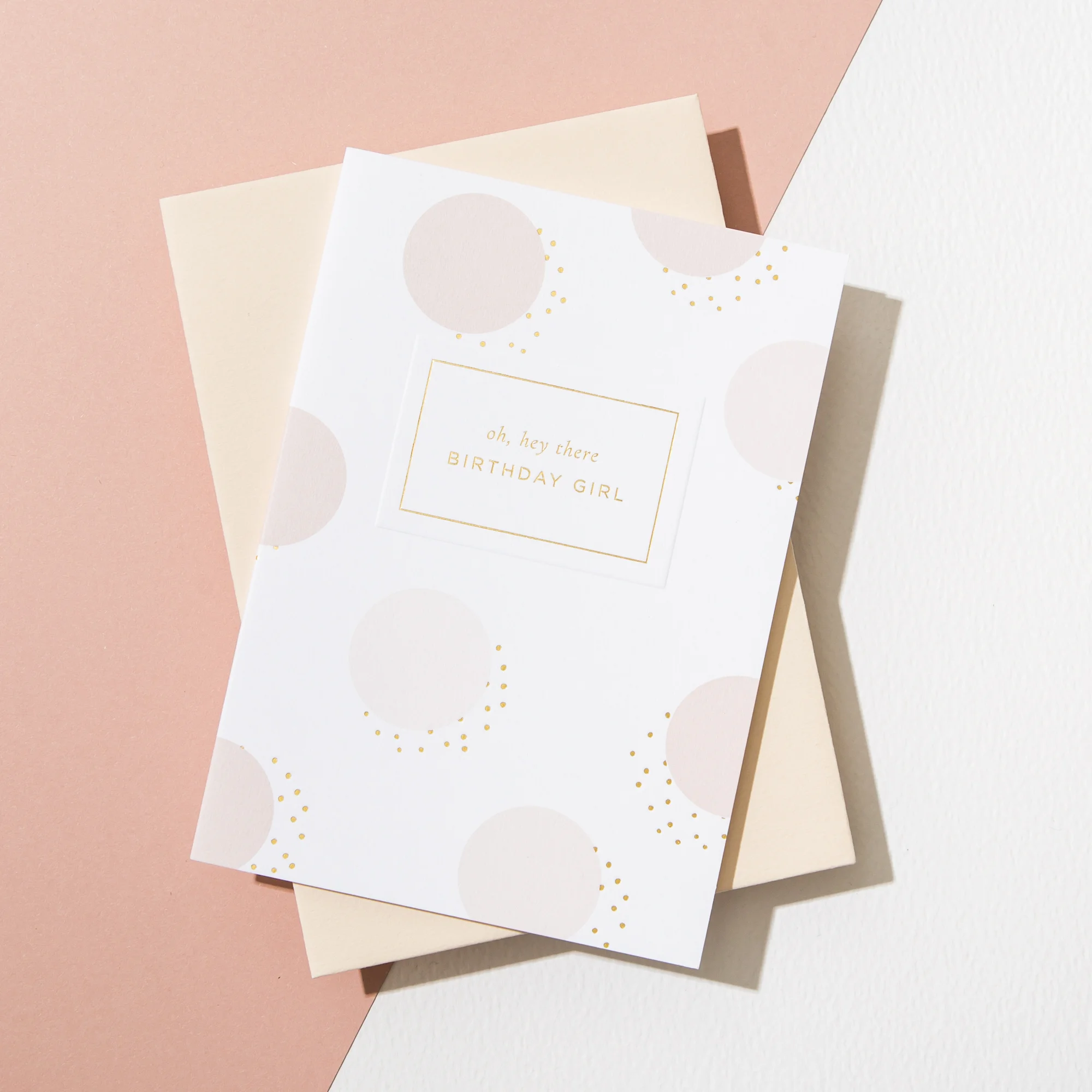 Oh Hey There Birthday Girl Foil Printed Card