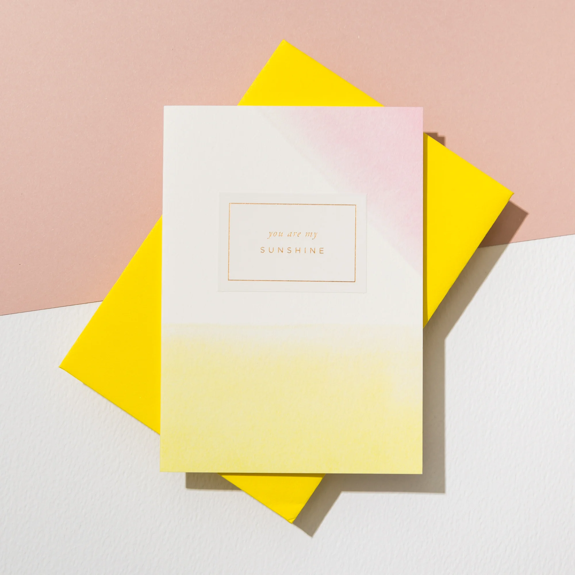 You are my Sunshine Foil Printed Card