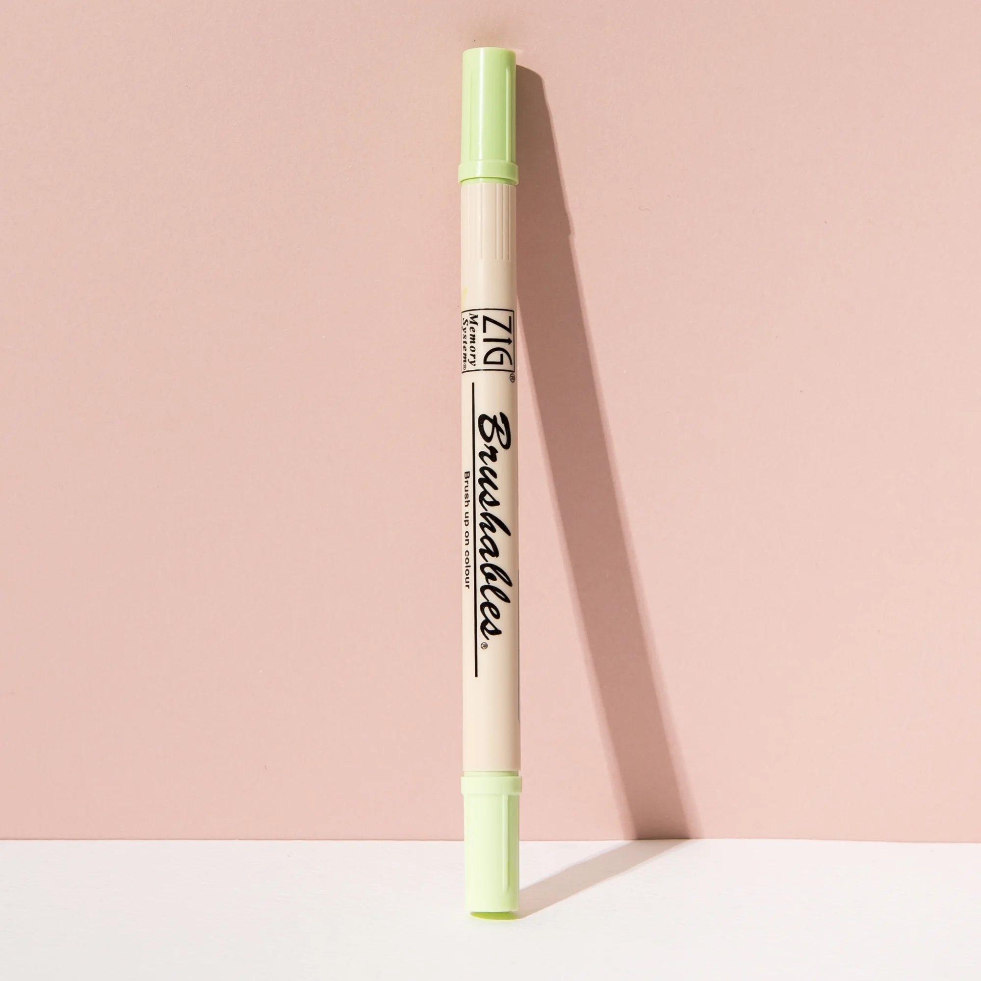 Light Green Double End Brush Pen