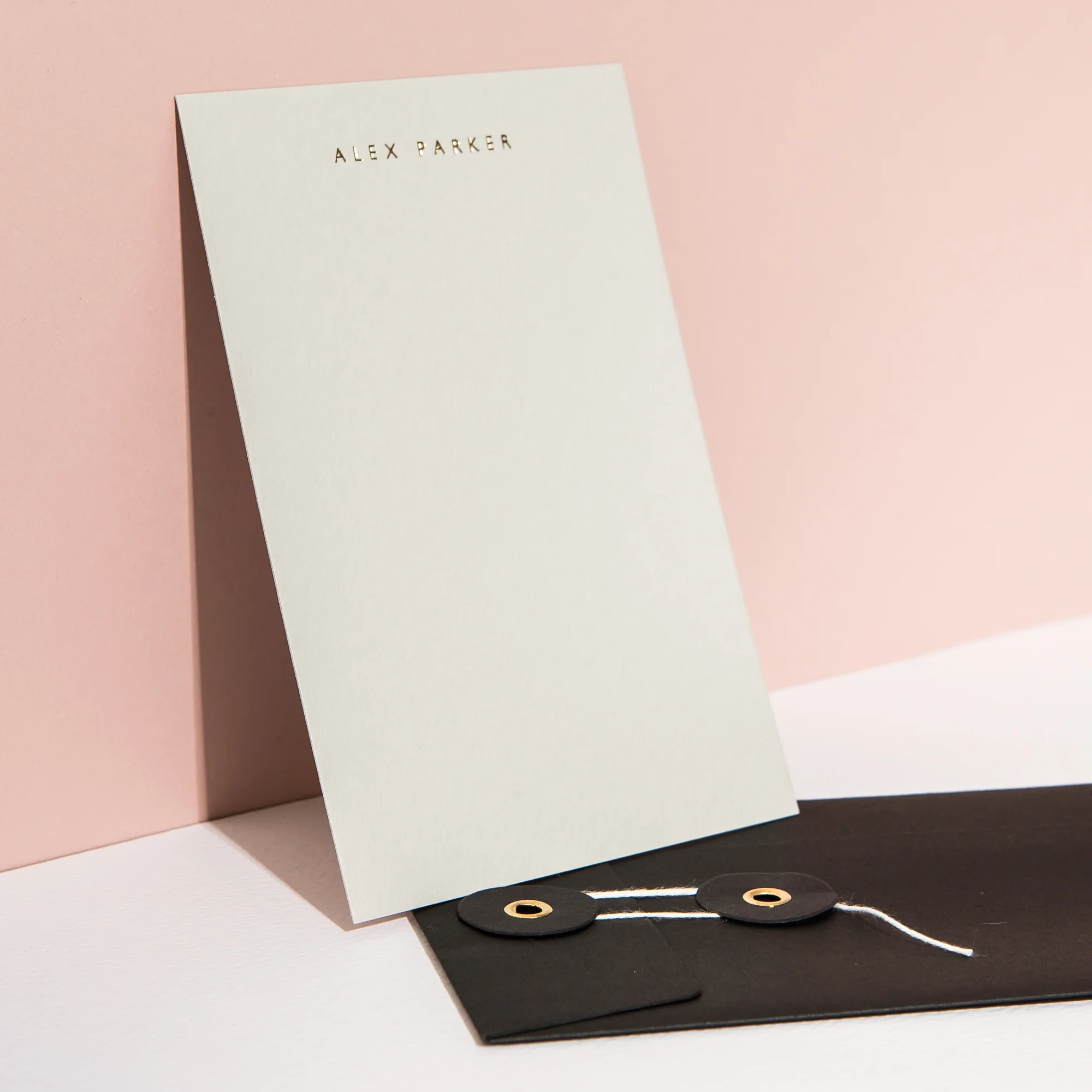 Pale Gray Personal Stationary