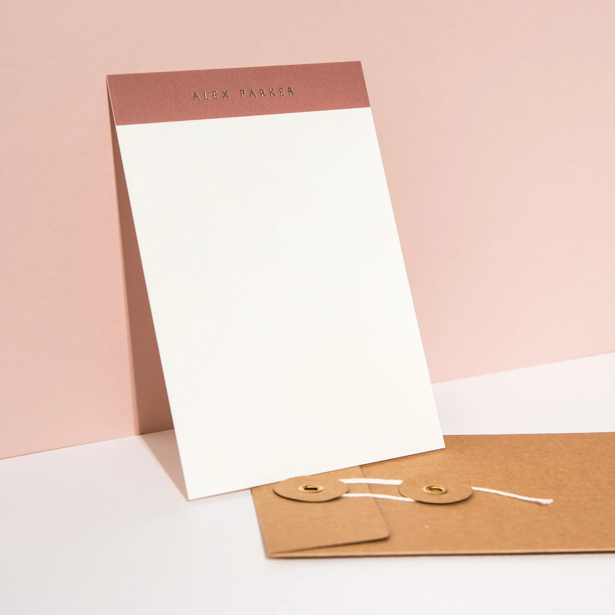 Terracotta Top Portrait Personalised Notecards