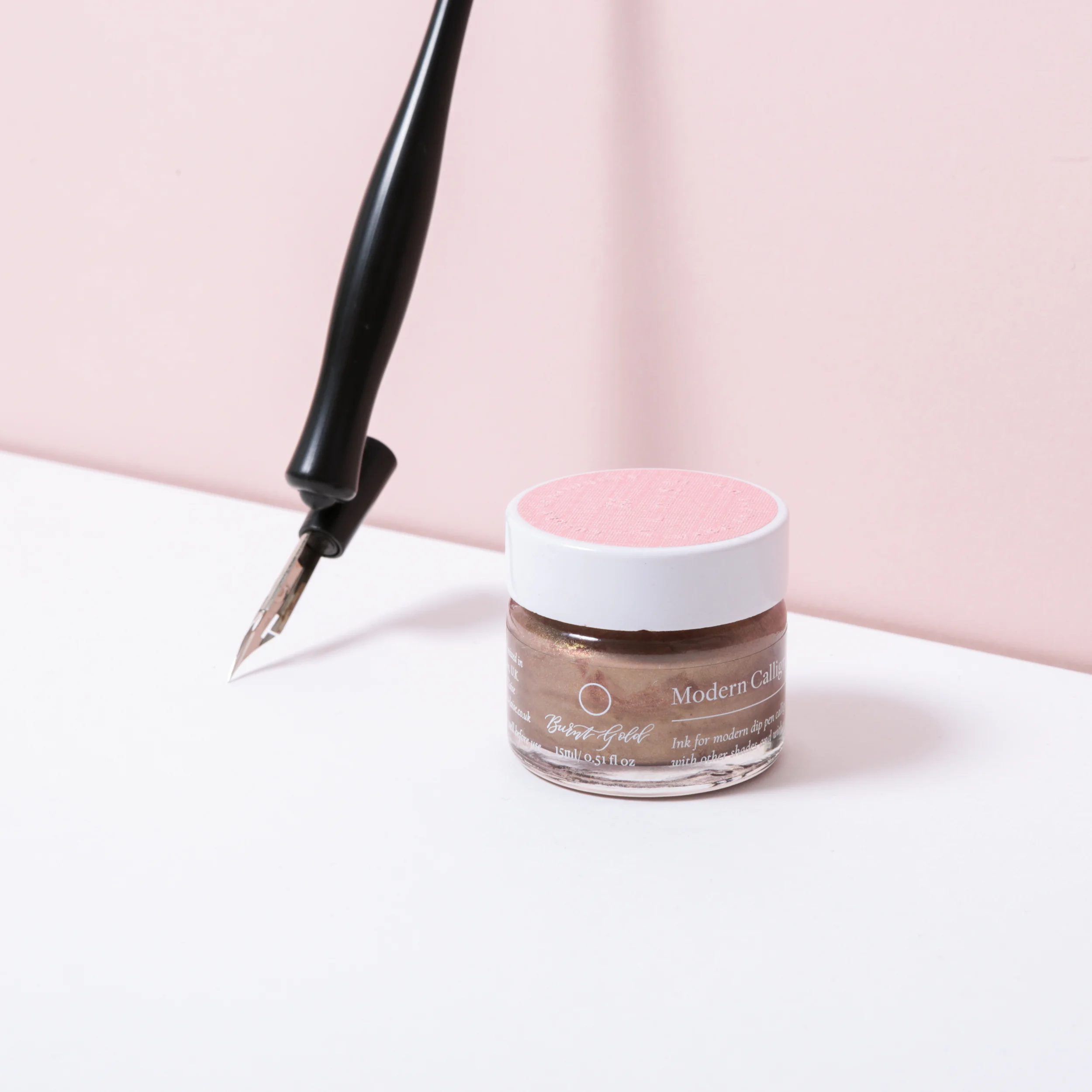 ALaise-Burnt-Gold-Calligraphy-Ink