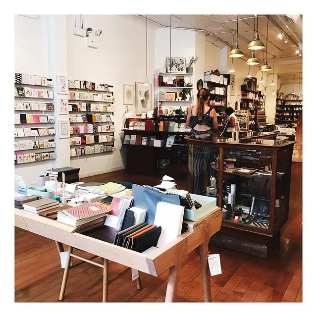 @ny_now is over and it&rsquo;s our last day in New York 😢 We&rsquo;ve been wondering around and visiting some of our favourite spots. We popped into @goodsforthestudy and picked up 5 too many notebooks. It&rsquo;s such an amazing store and so worth a visit if you&rsquo;re in New York. I spotted some of our cards on the shelf and had a moment to congratulate myself on being stocked in such a wonderful store amongst so many beautiful products. Goods for the Study will also soon be stocking our calligraphy goods soon too! After this we popped over to @jackswifefreda for our final lunch in nyc. You&rsquo;ve been great New York and we can&rsquo;t wait to see you again in February for @ny_now #nynow #nynow2020 #nss #nationalstationeryshow2019