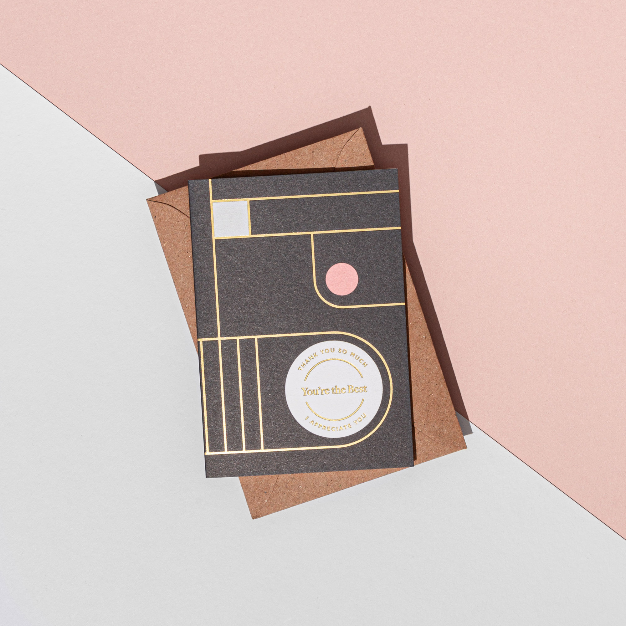 Thank You Card - Manilla Envelope