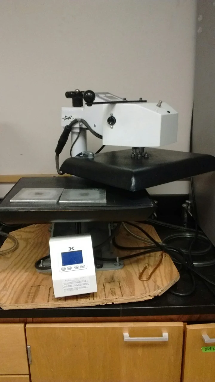Heat press for fuel cell membrane electrode assembly (MEA) fabrication