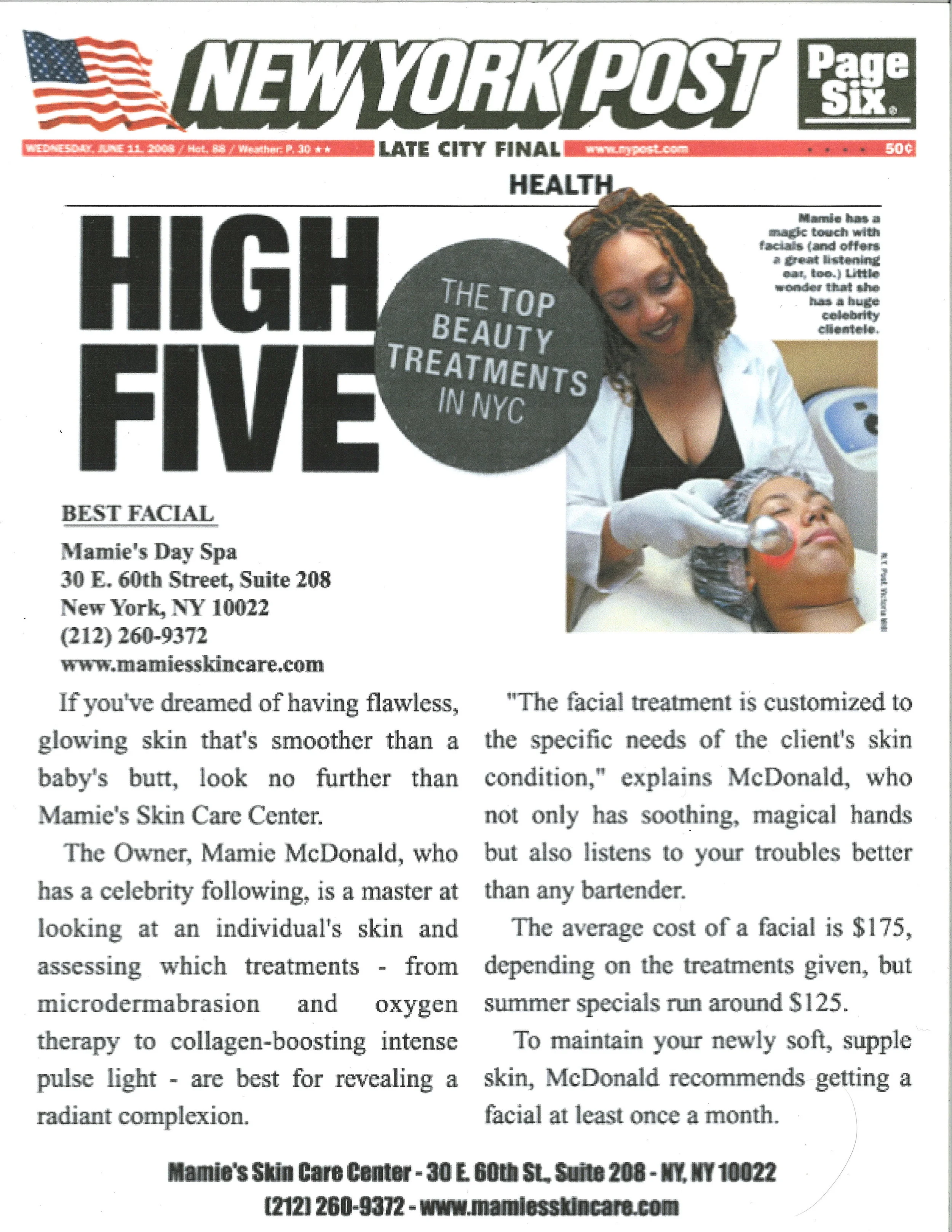 Press: New York Post Featuring: Mamie