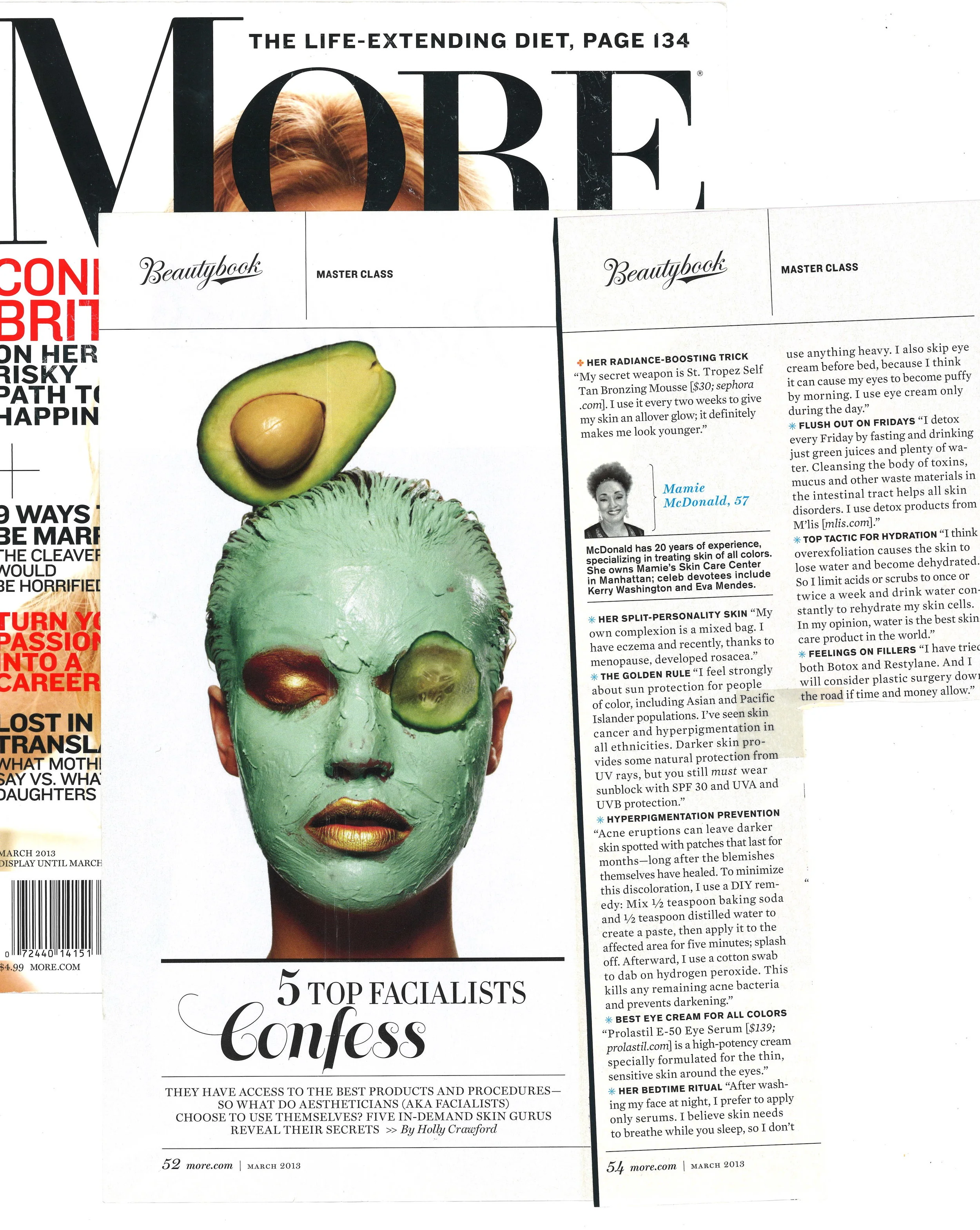 Press: More Magazine Featuring: Mamie