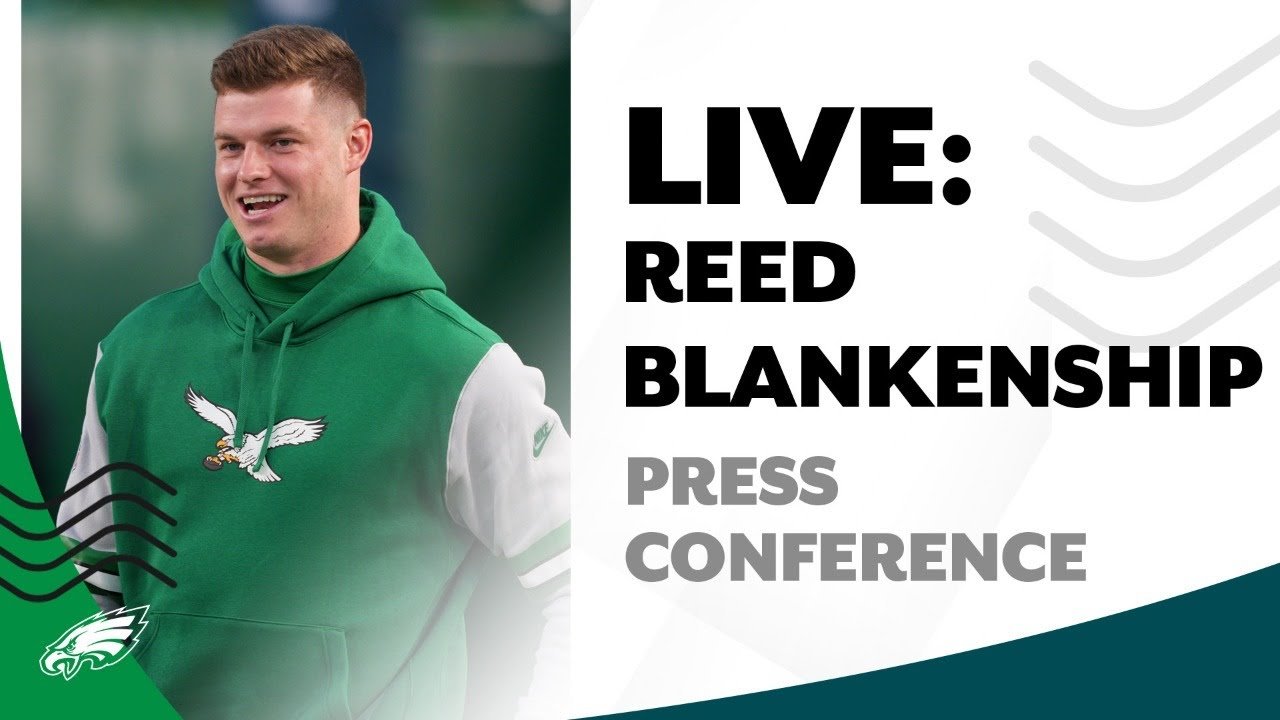 WATCH: Reed Blankenship press conference after signing 1-year extension with Eagles