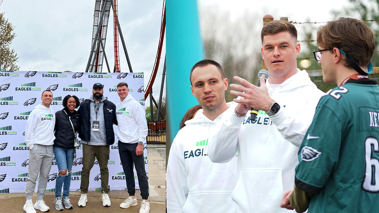 Reed Blankenship, birds fans and thrill seekers unite at Dorney Park's first Ride for a Cause benefitting the Eagles Autism Foundation