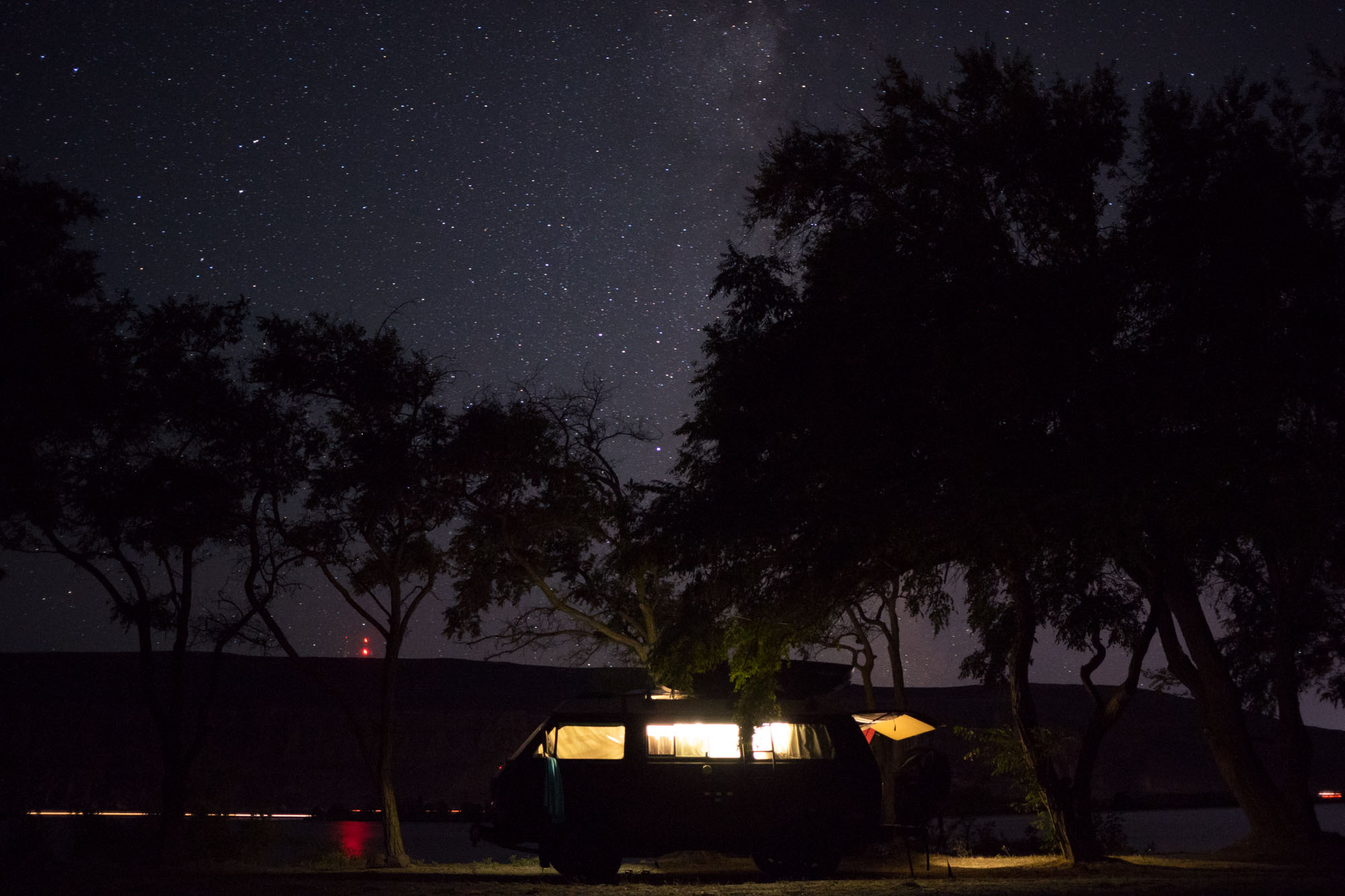 Campsite in the Columbia River Gorge