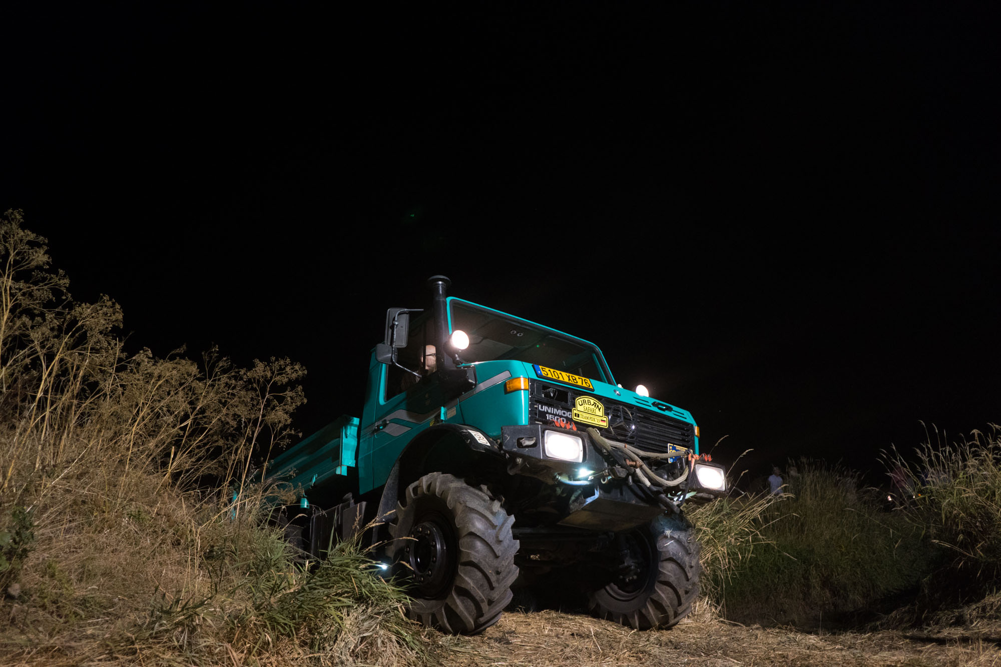 Unimog coming out of the pit