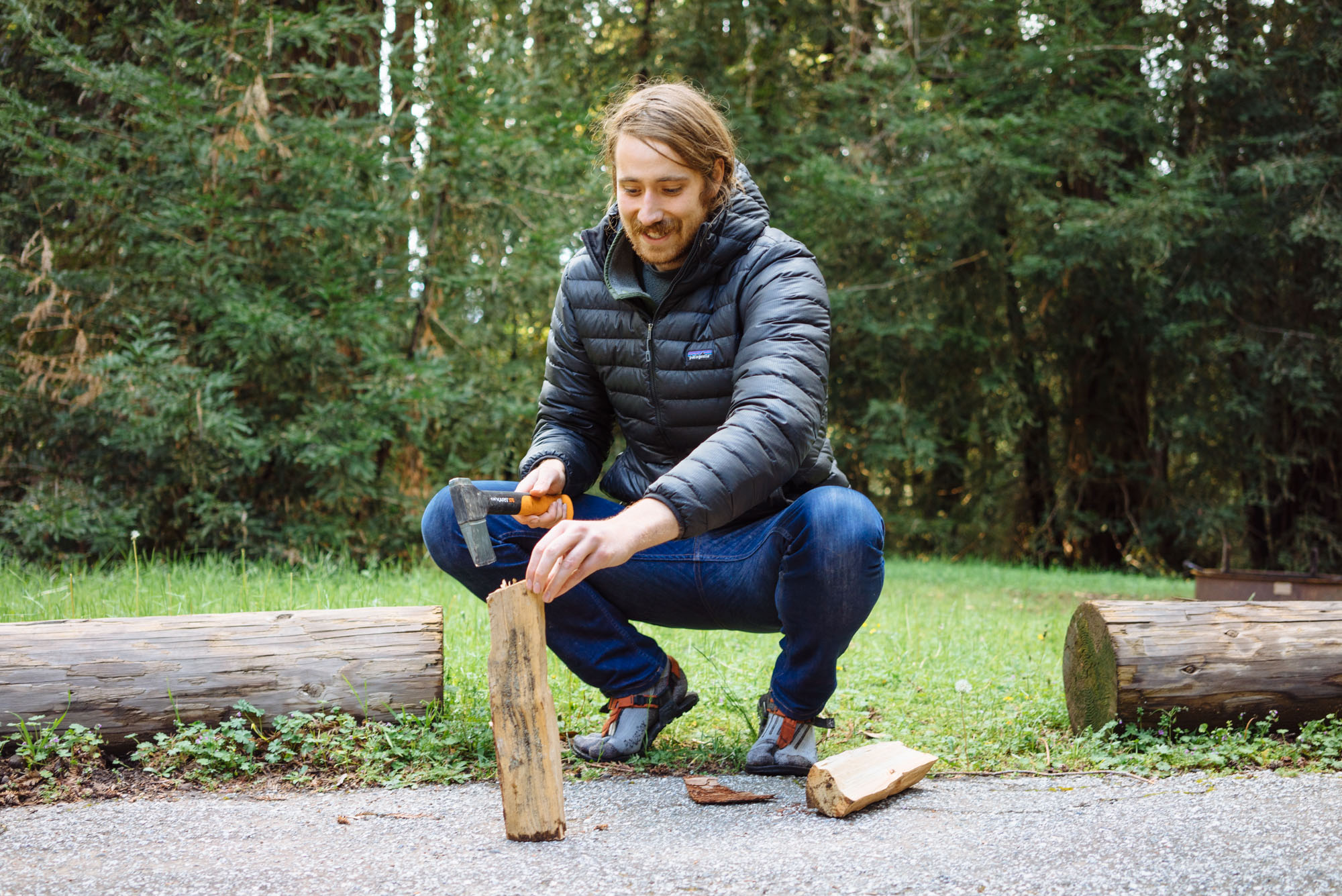 Matt choppin' wood