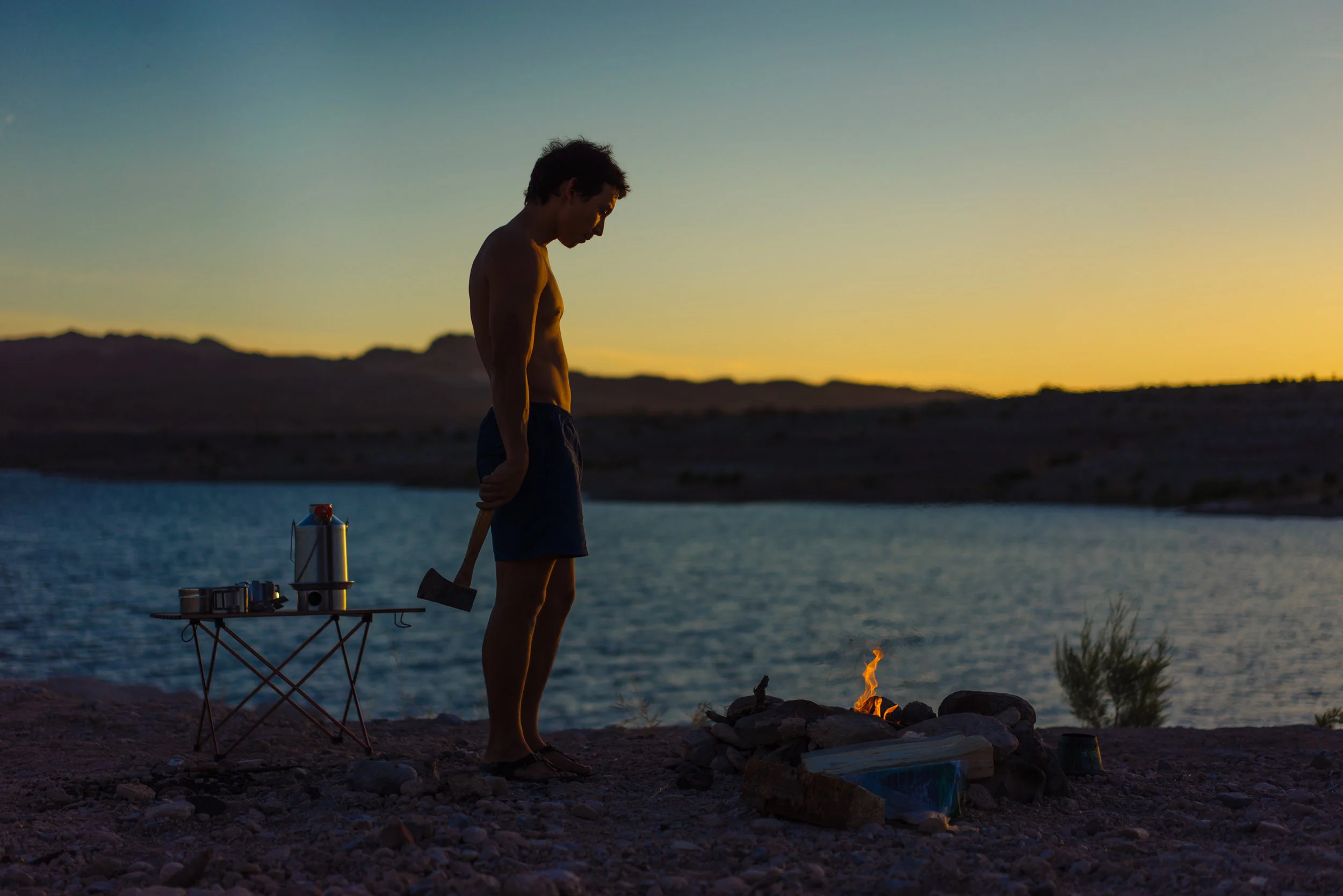 Killer sunset over Lake Mead, NV