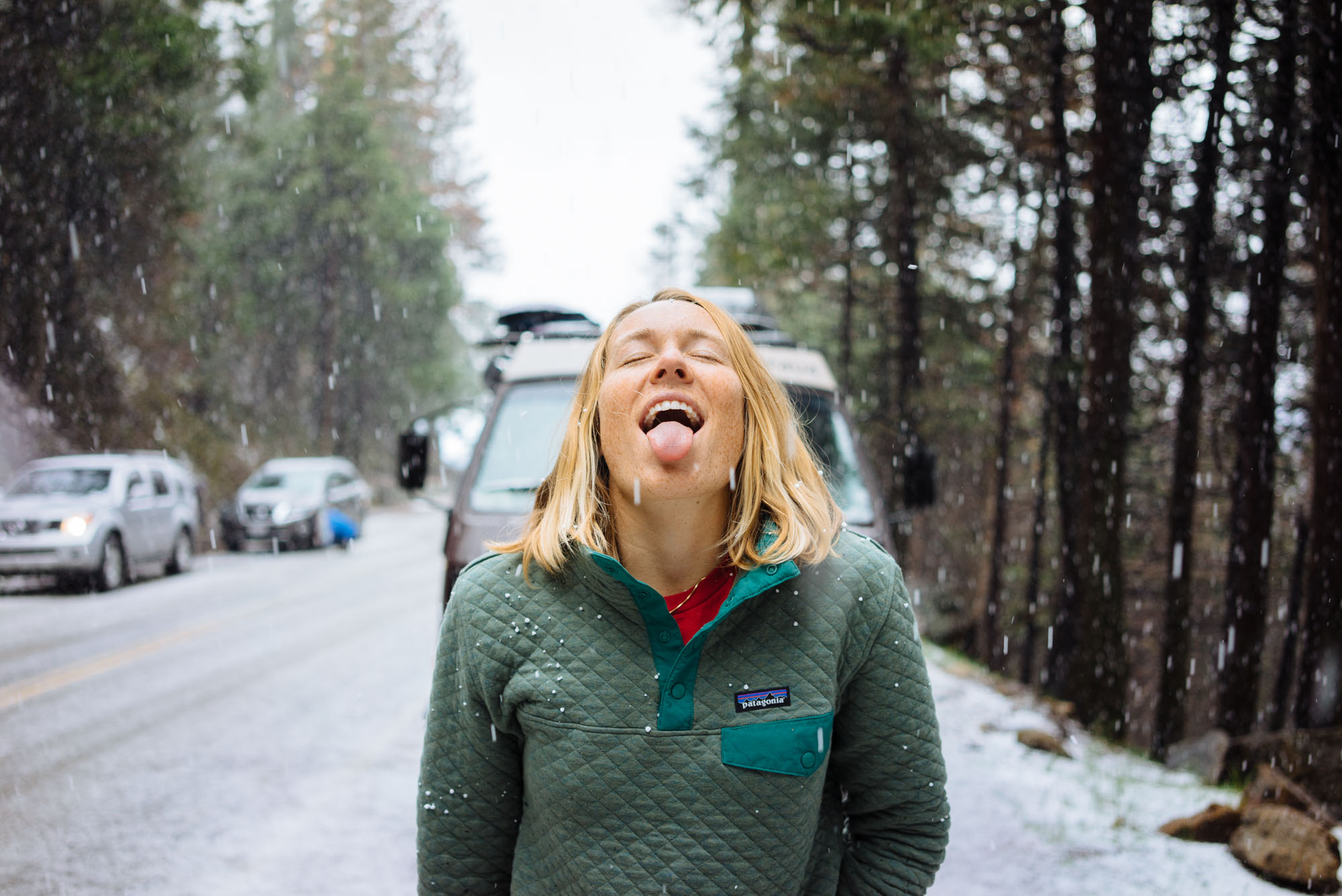 Didn't get to see Sequoias but did get to see some snow, Sequoia NP, CA