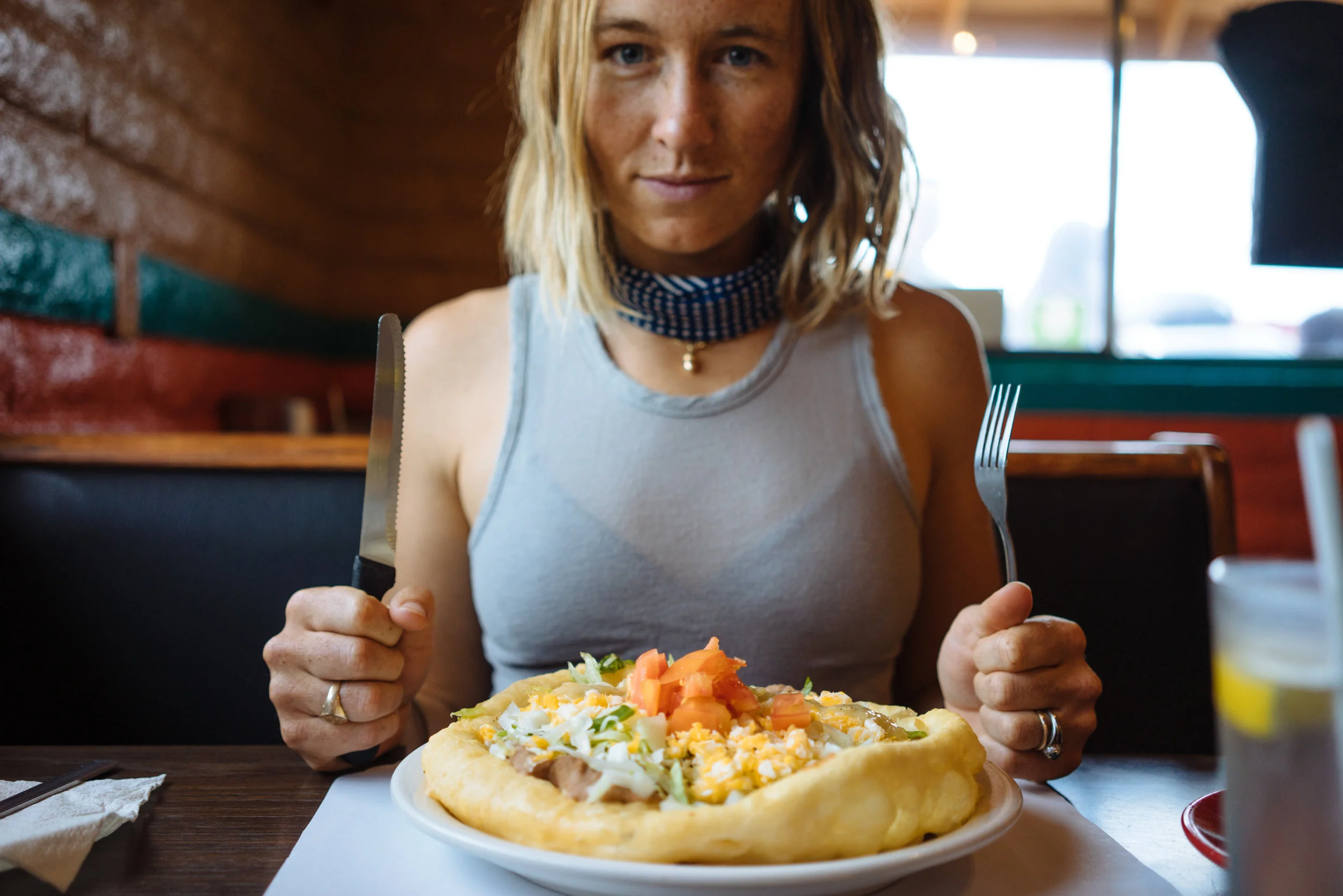 MAK & her veggie Fry Bread