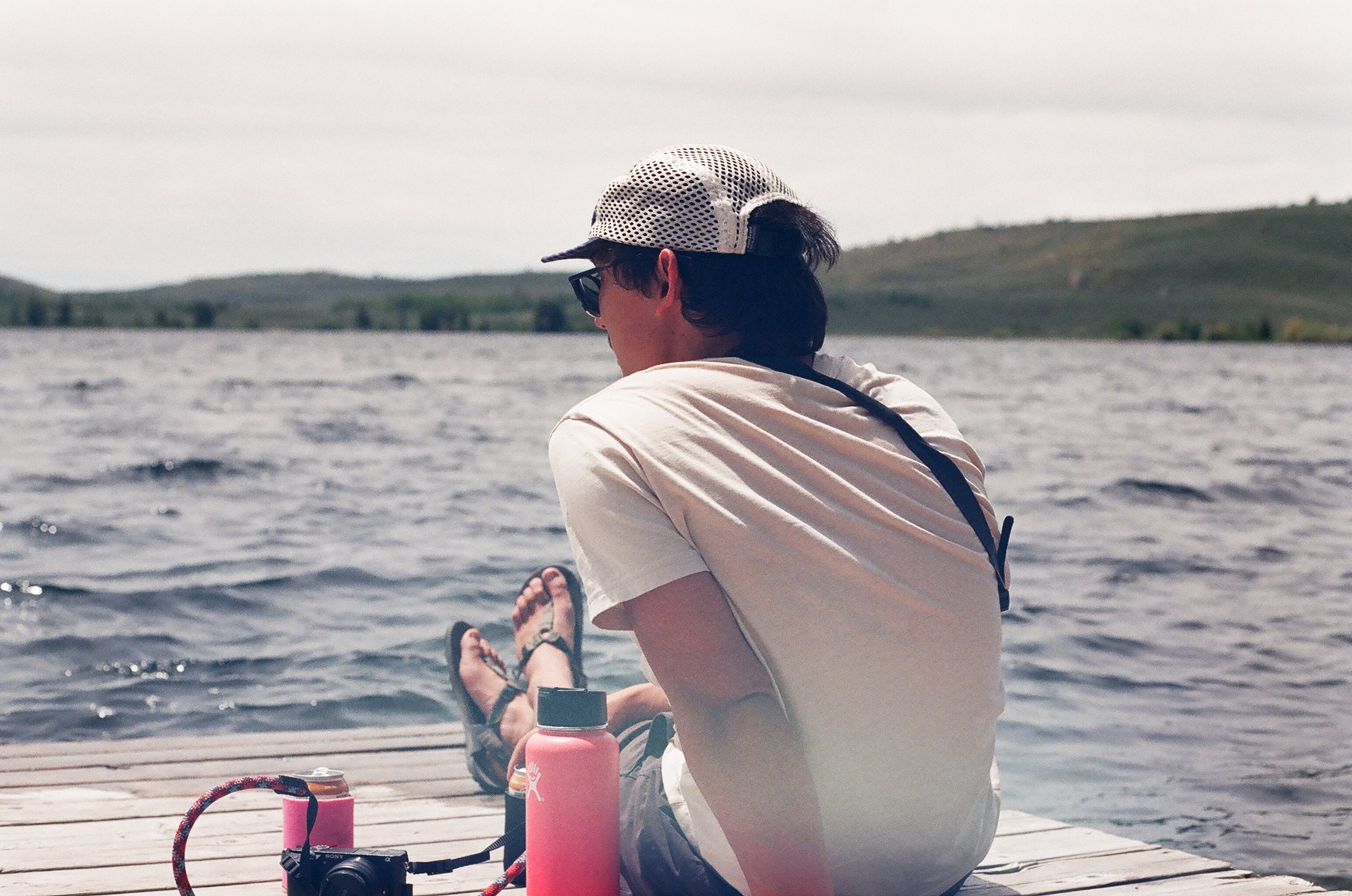 Owen on the dock in Pinedale