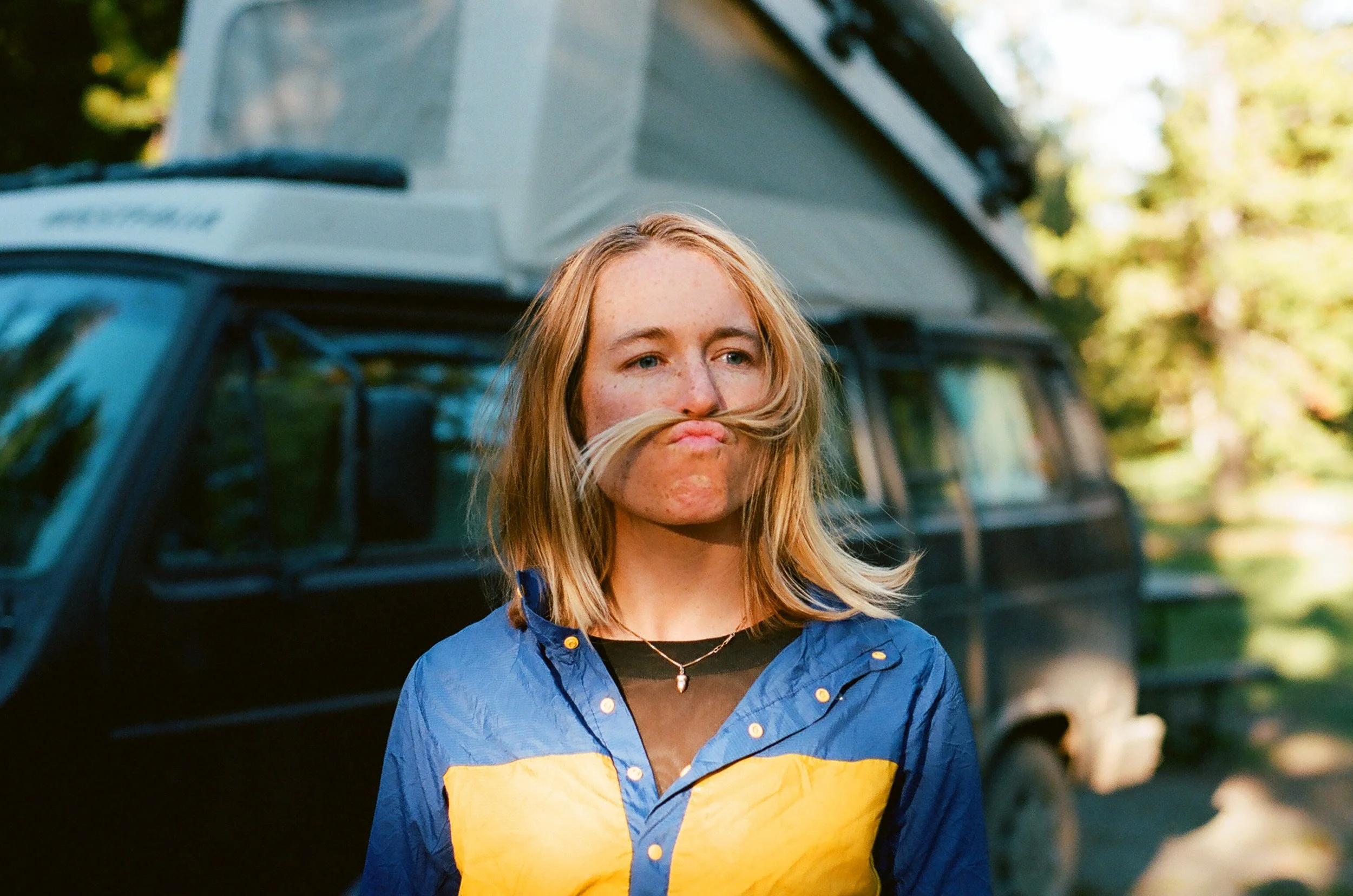 MAK showing off her even more impressive mustache, 35mm