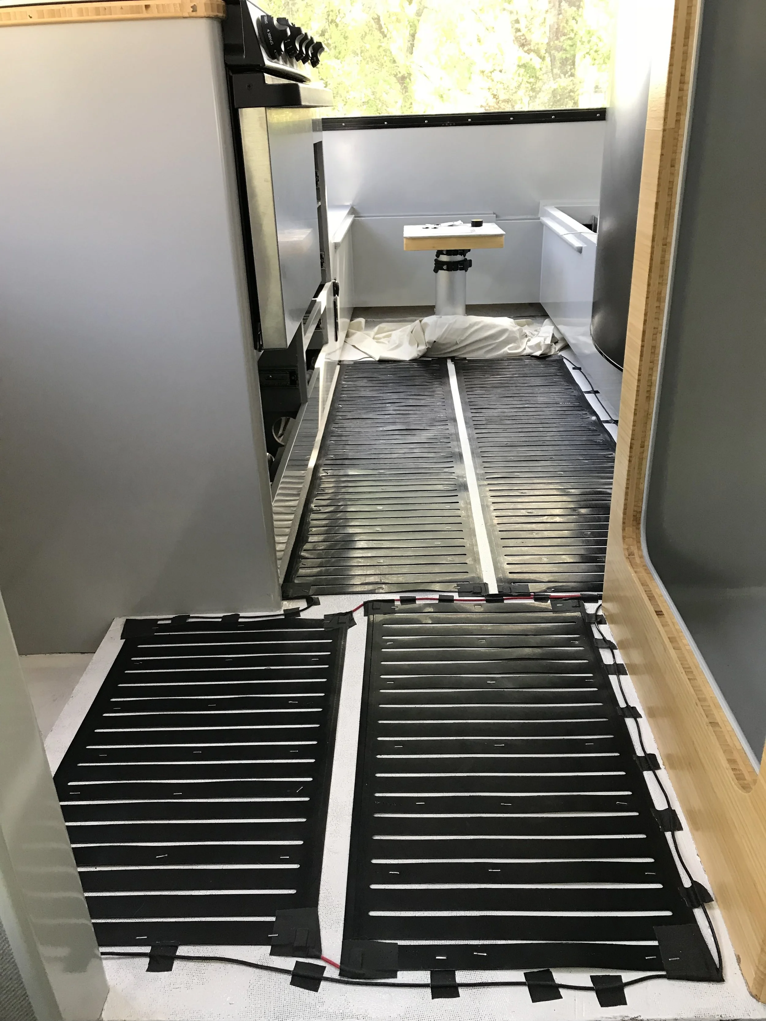 Floor heating elements