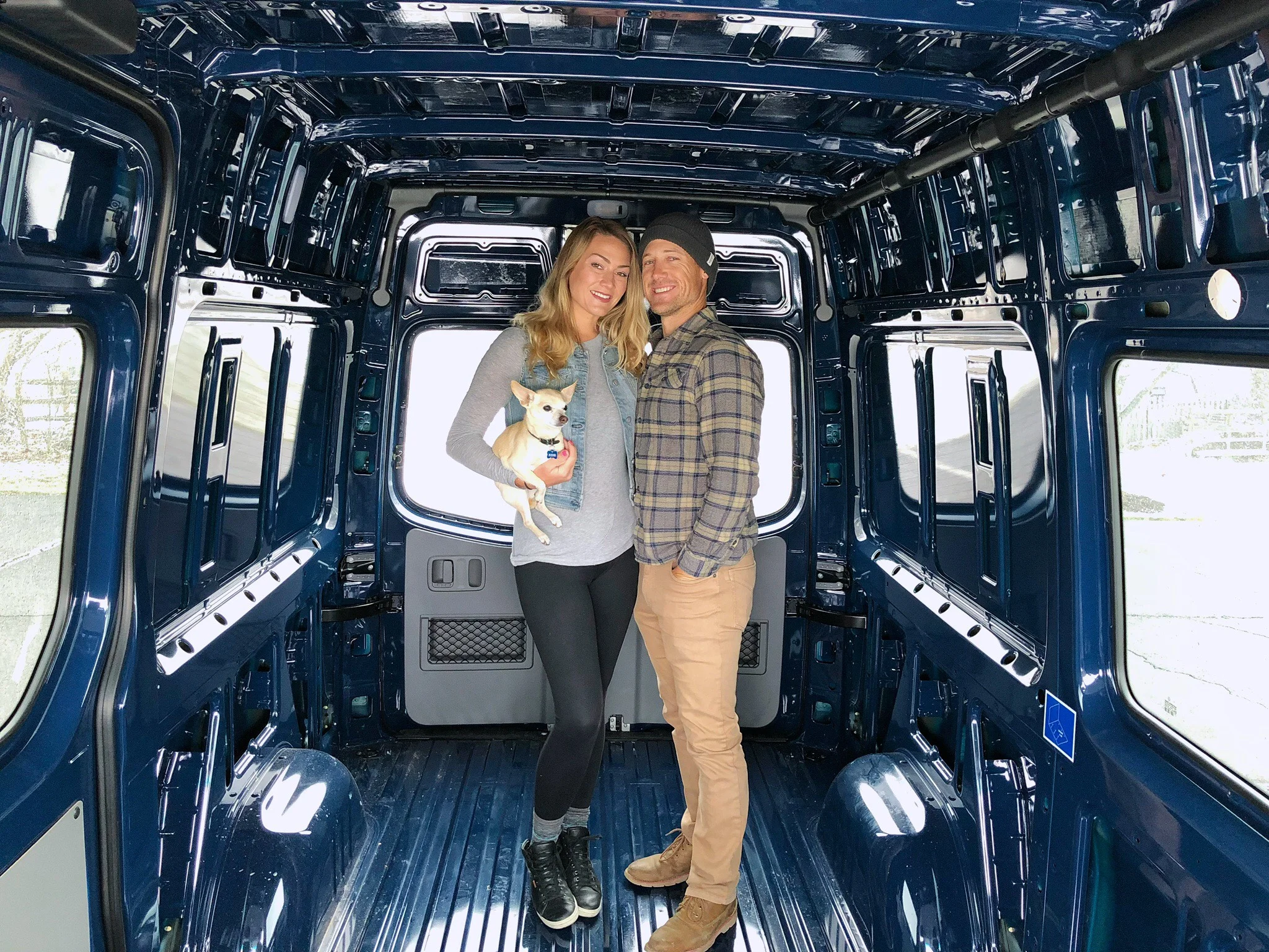 Jess & Mike with their new 4x4 Sprinter