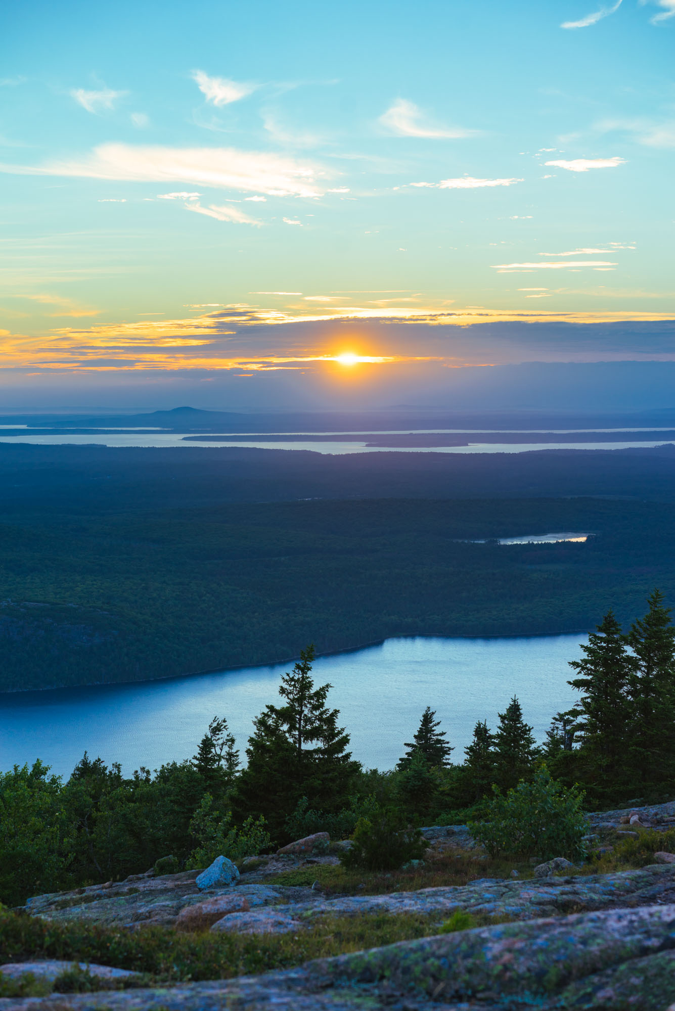 Sunset over Acadia