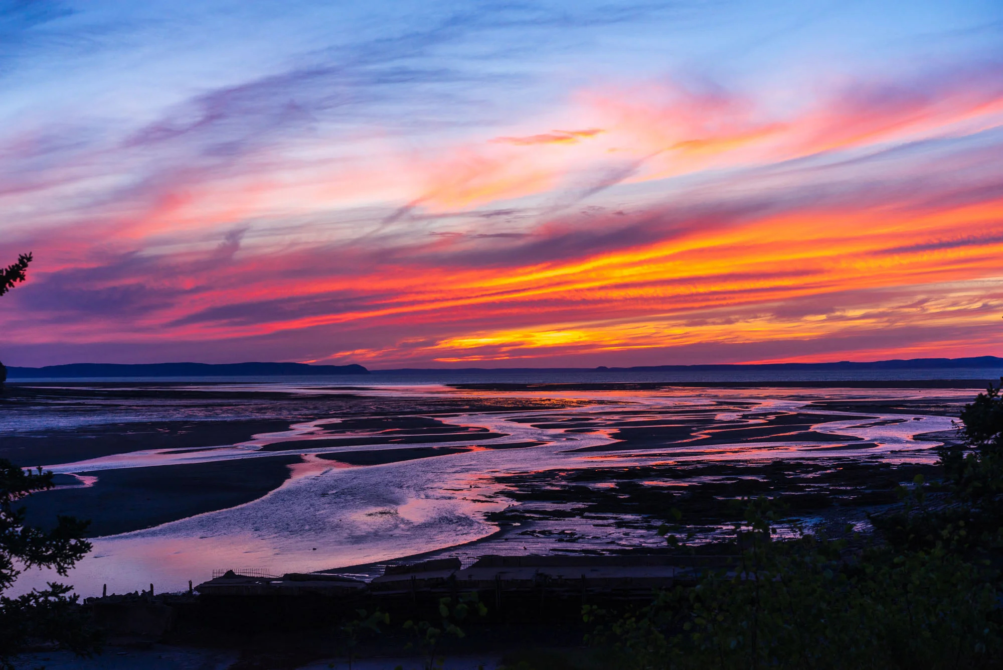 Sunset over the Walton River Delta