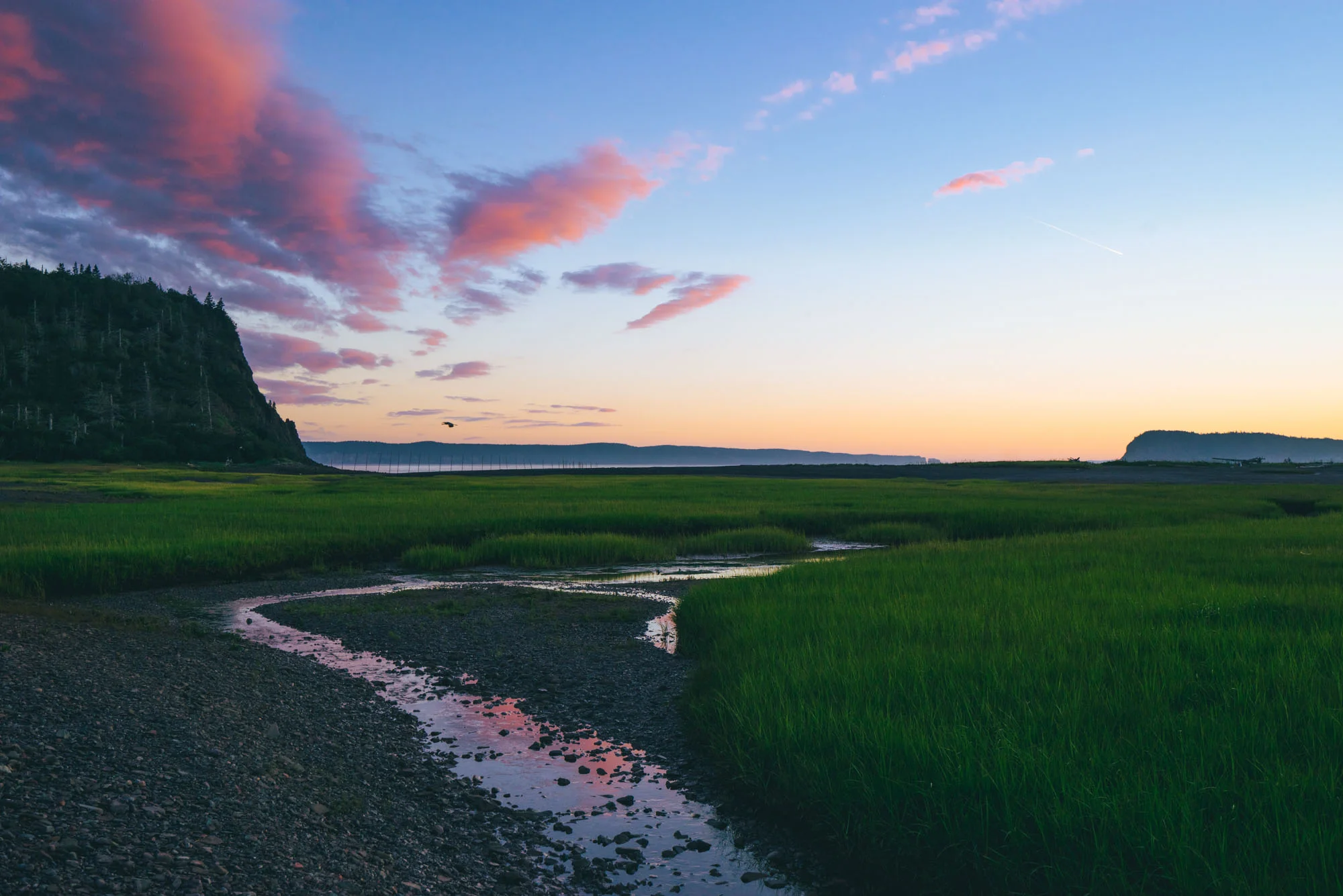 Sunset over Partridge Island, NS