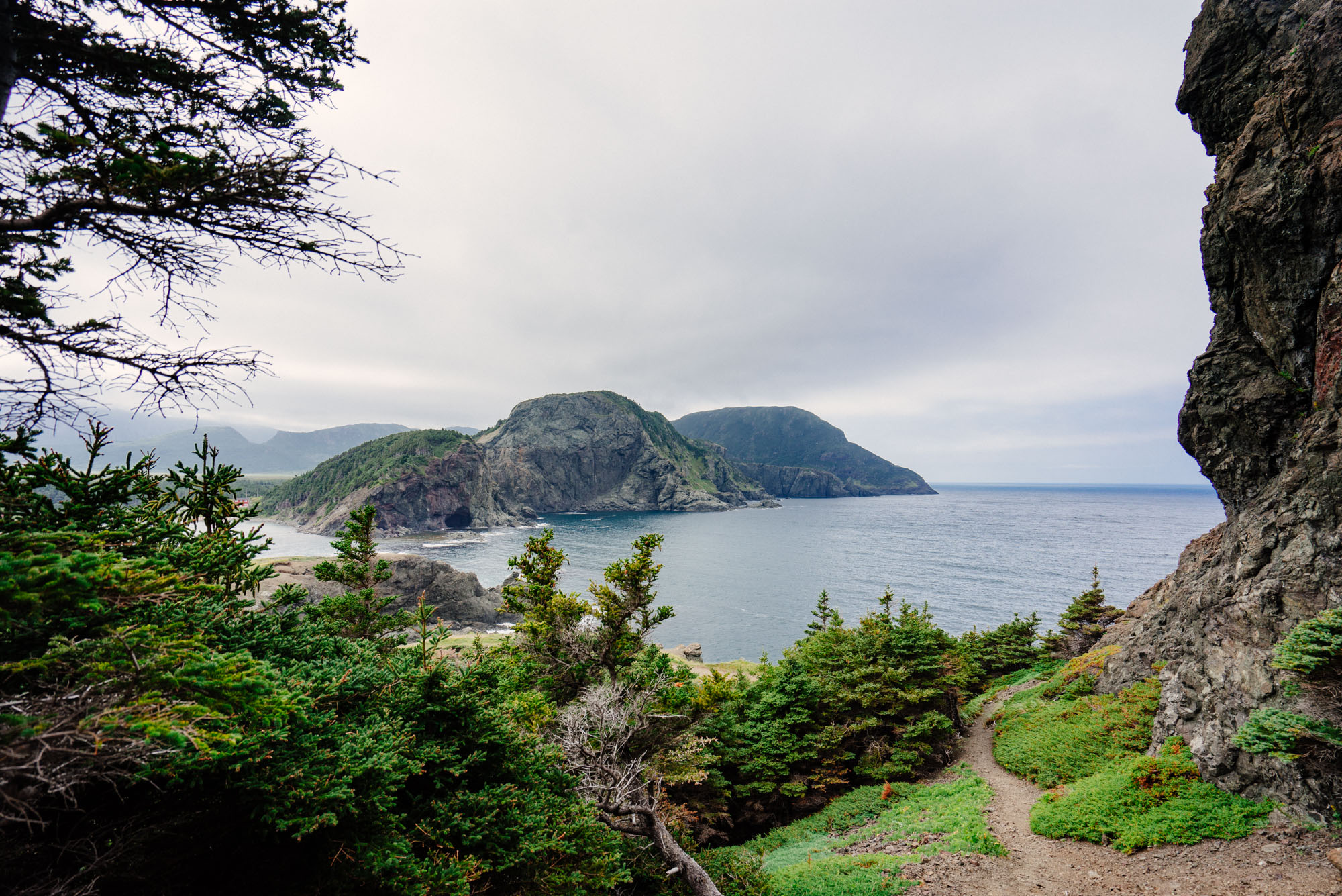 Hiking away from Bottle Cove