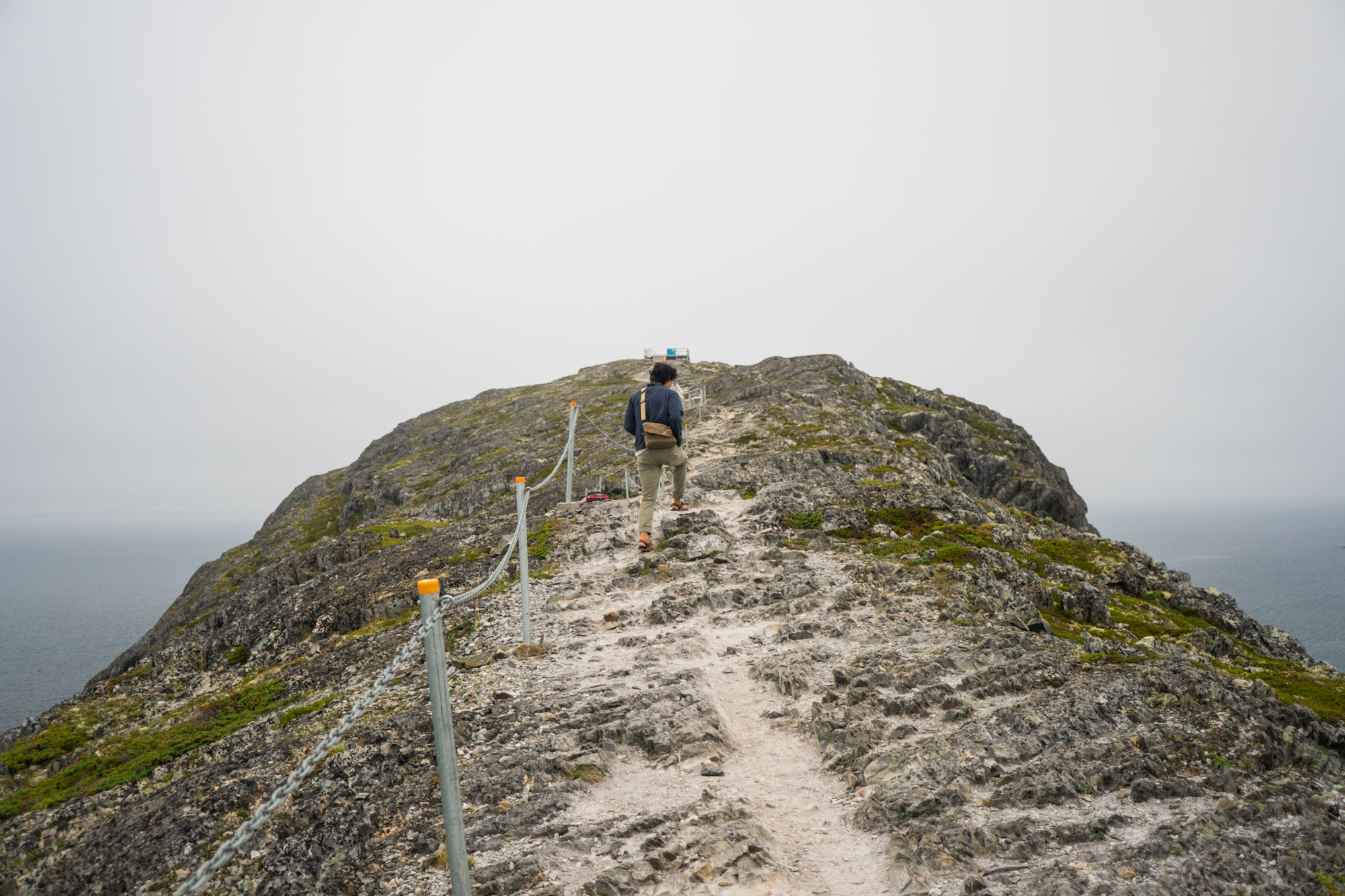 Owen nearing the top of Brimstone head