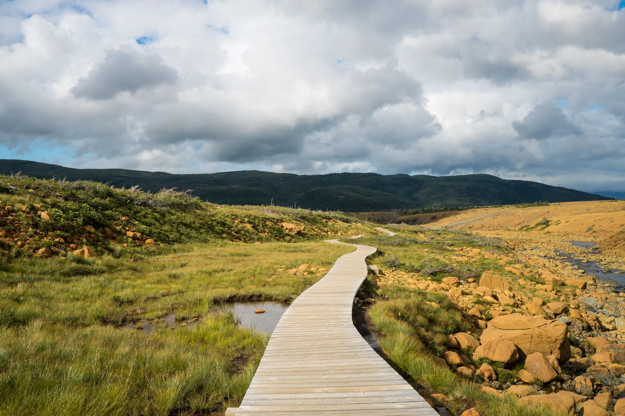 View looking out of the Tablelands