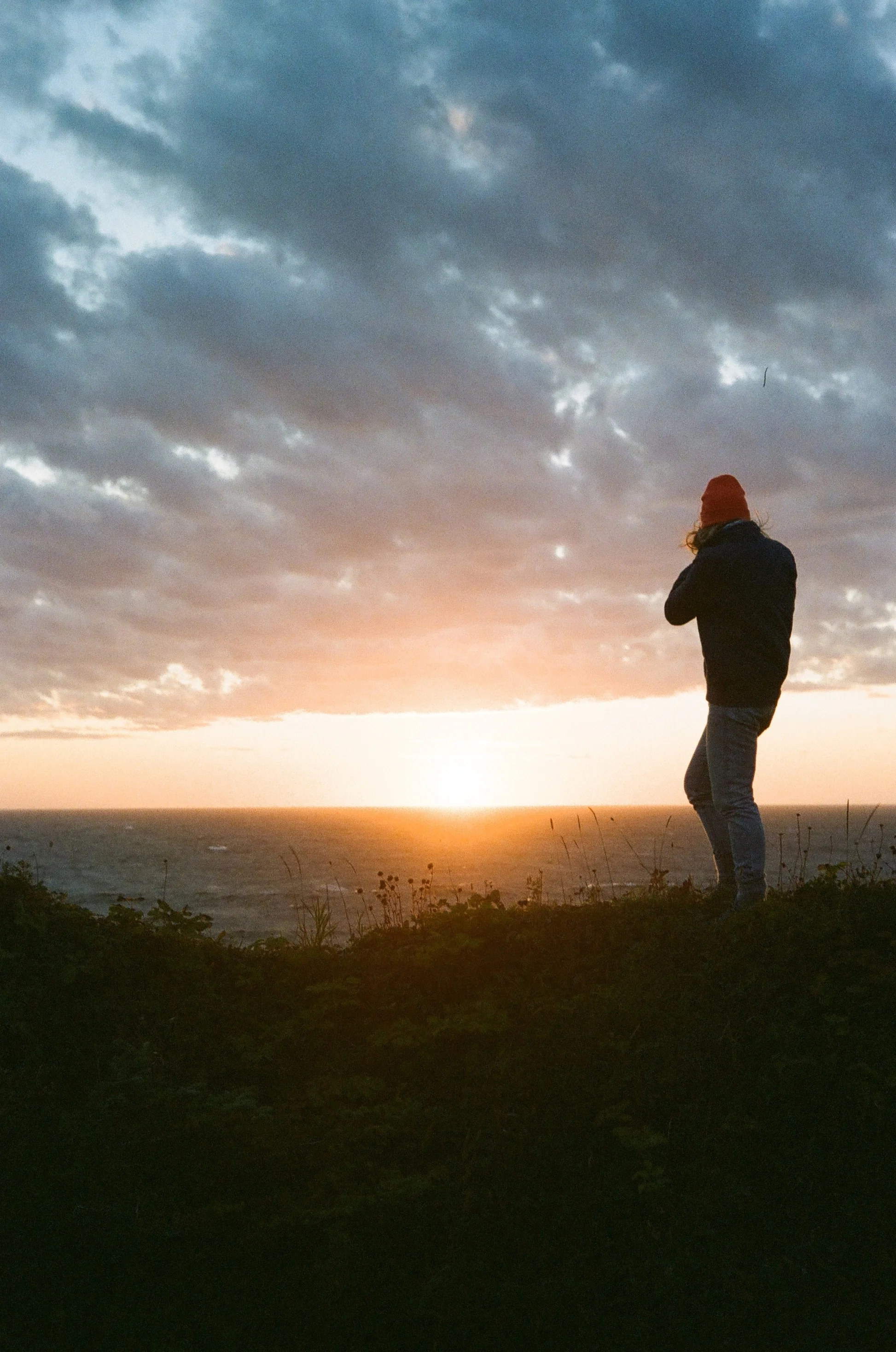 Sunset from camp - 35mm film