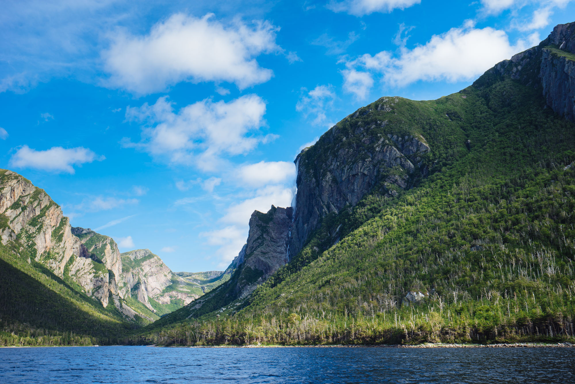Western Brook Pond from the water