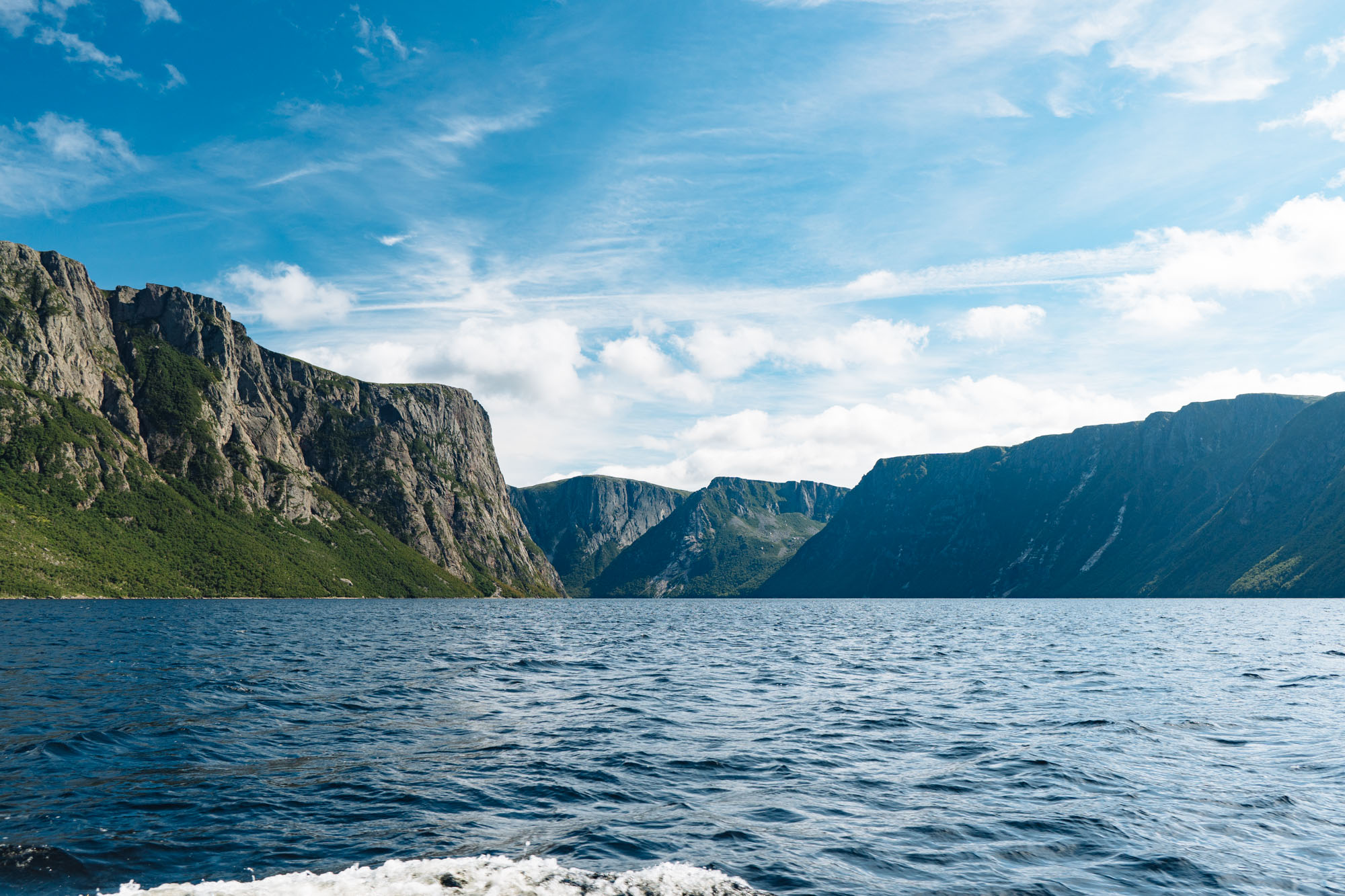 Western Brook Pond from the water
