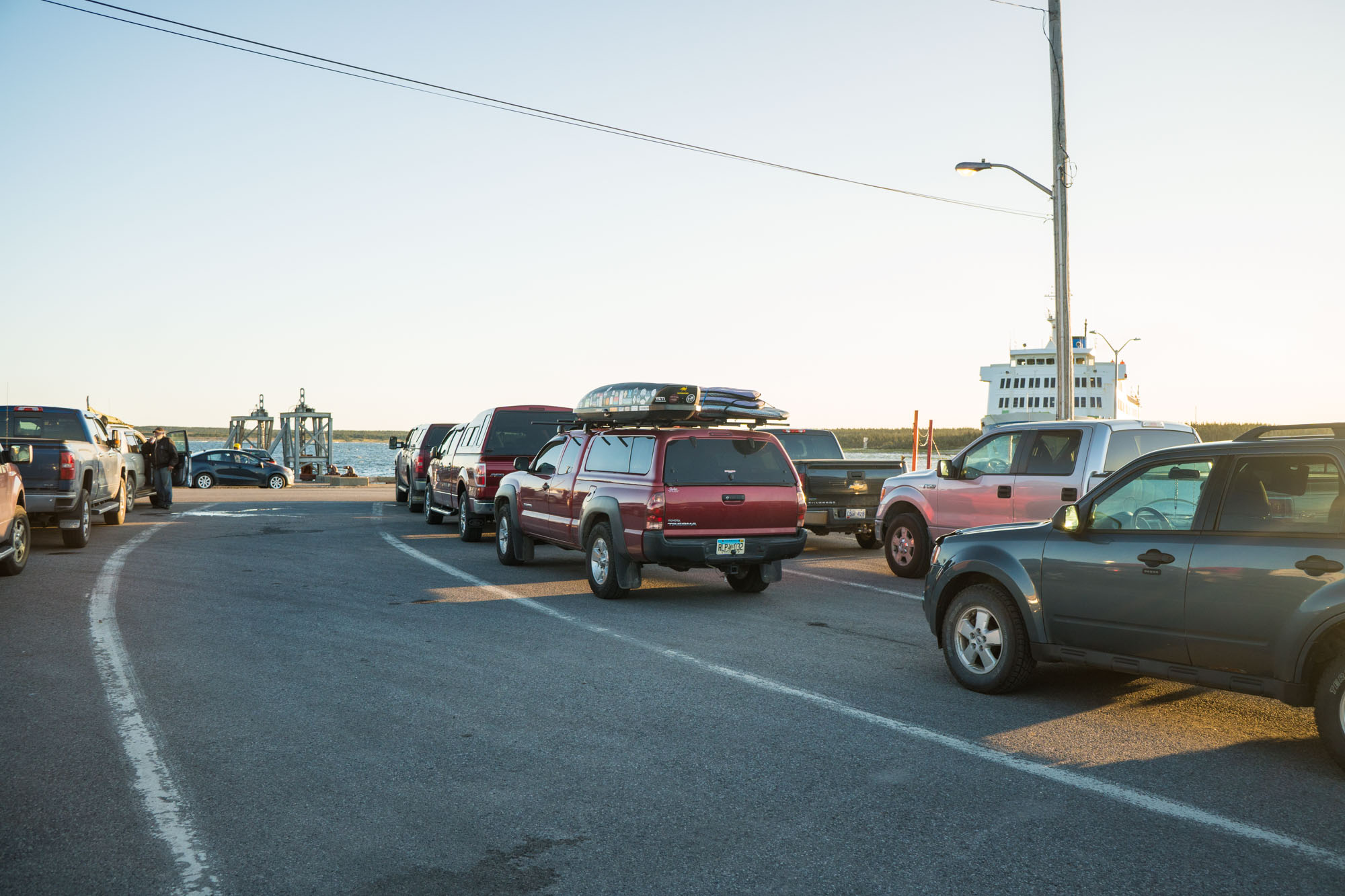 Lando waiting for the Ferry to Labrador