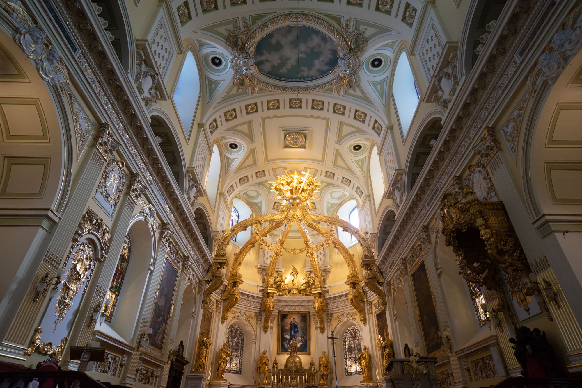 Inside the Notre-Dame de Québec Basilica Cathedral