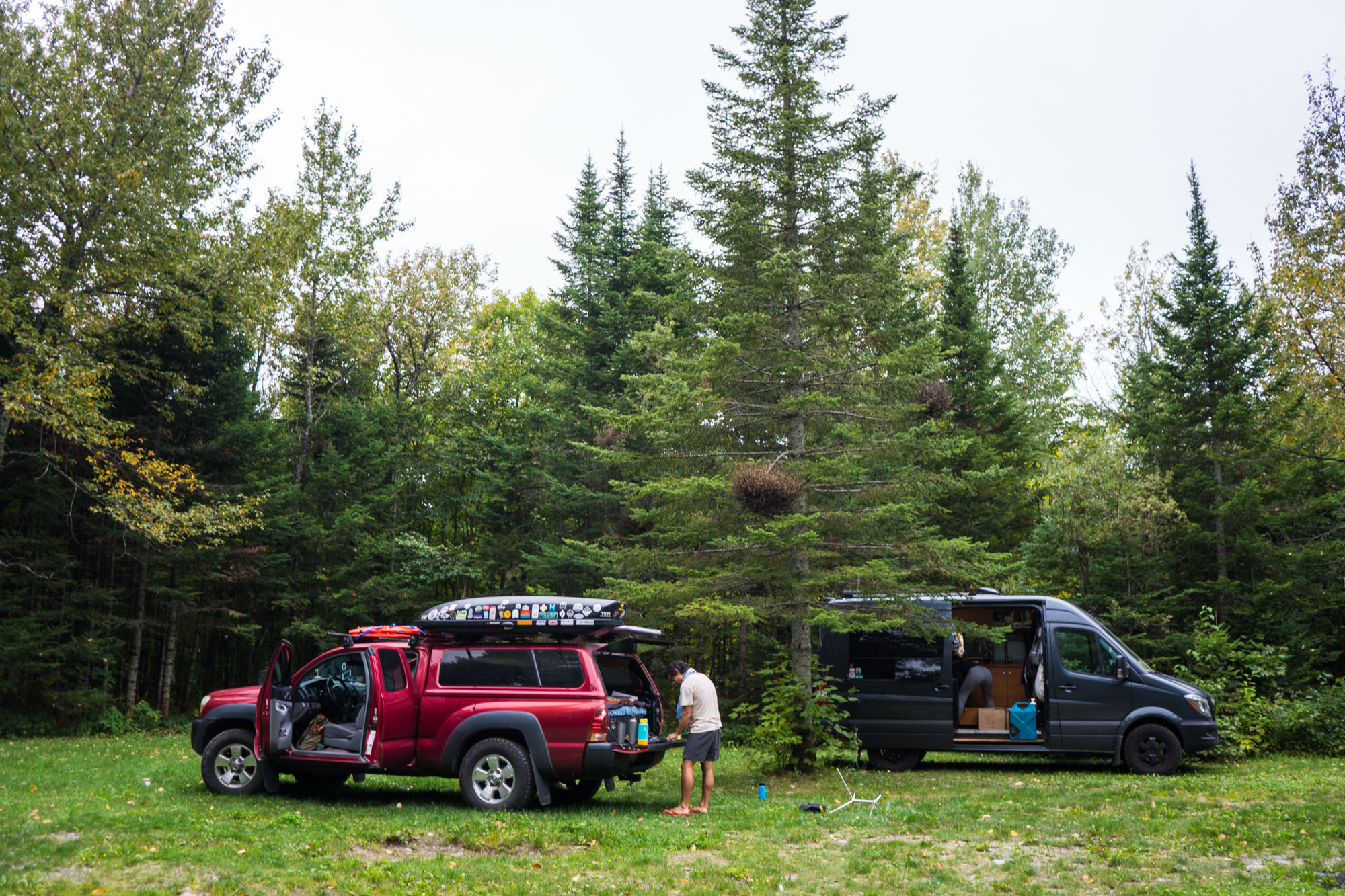 The many campsites around Domaine du Radar