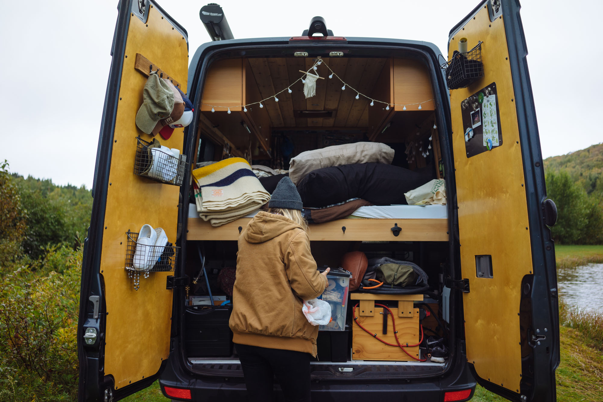 Katie with her van